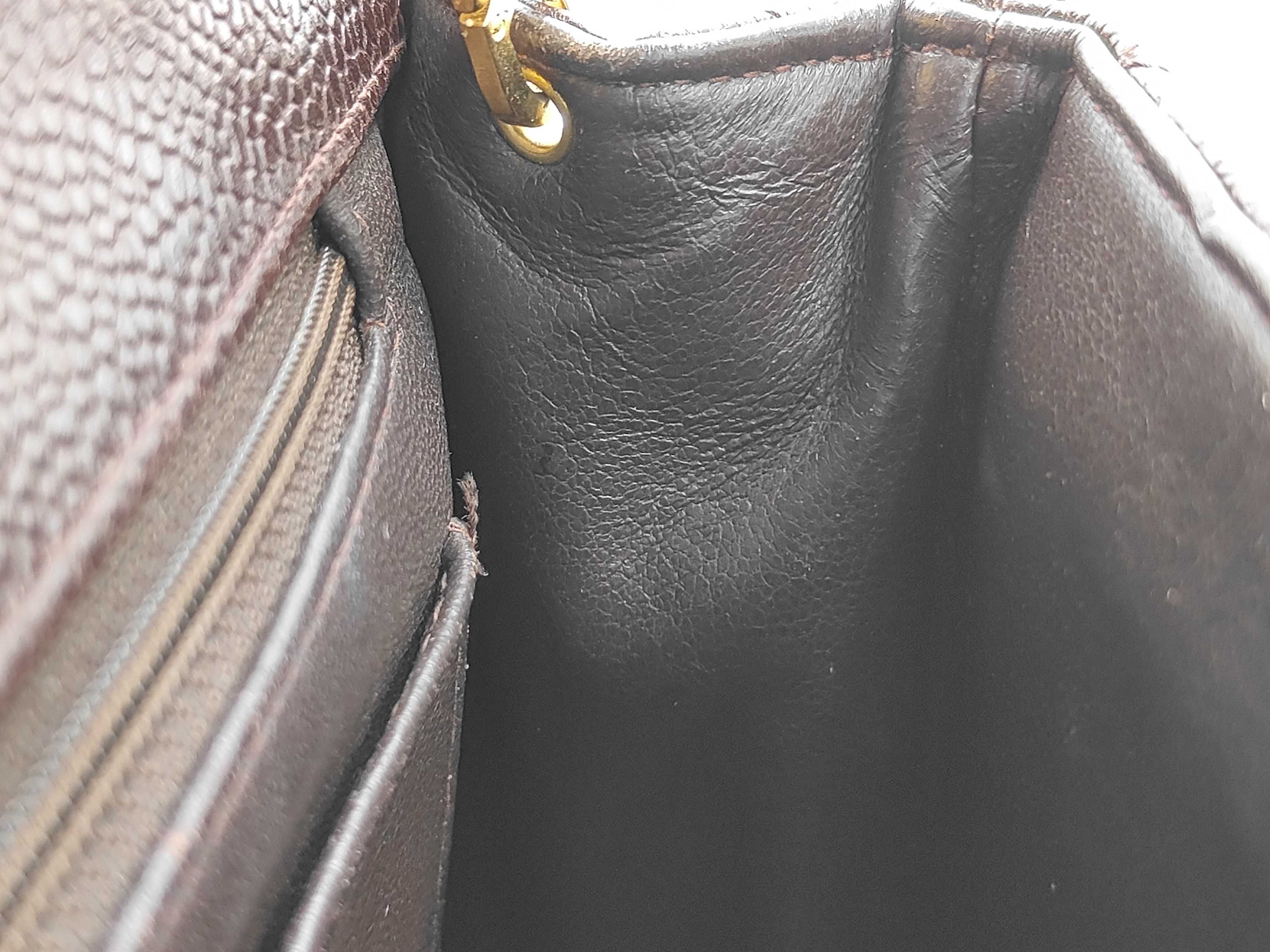 Matelassé Chain Shoulder Bag, GP Hardware, Caviar Leather, Brown Shoulder Bag — view 10
