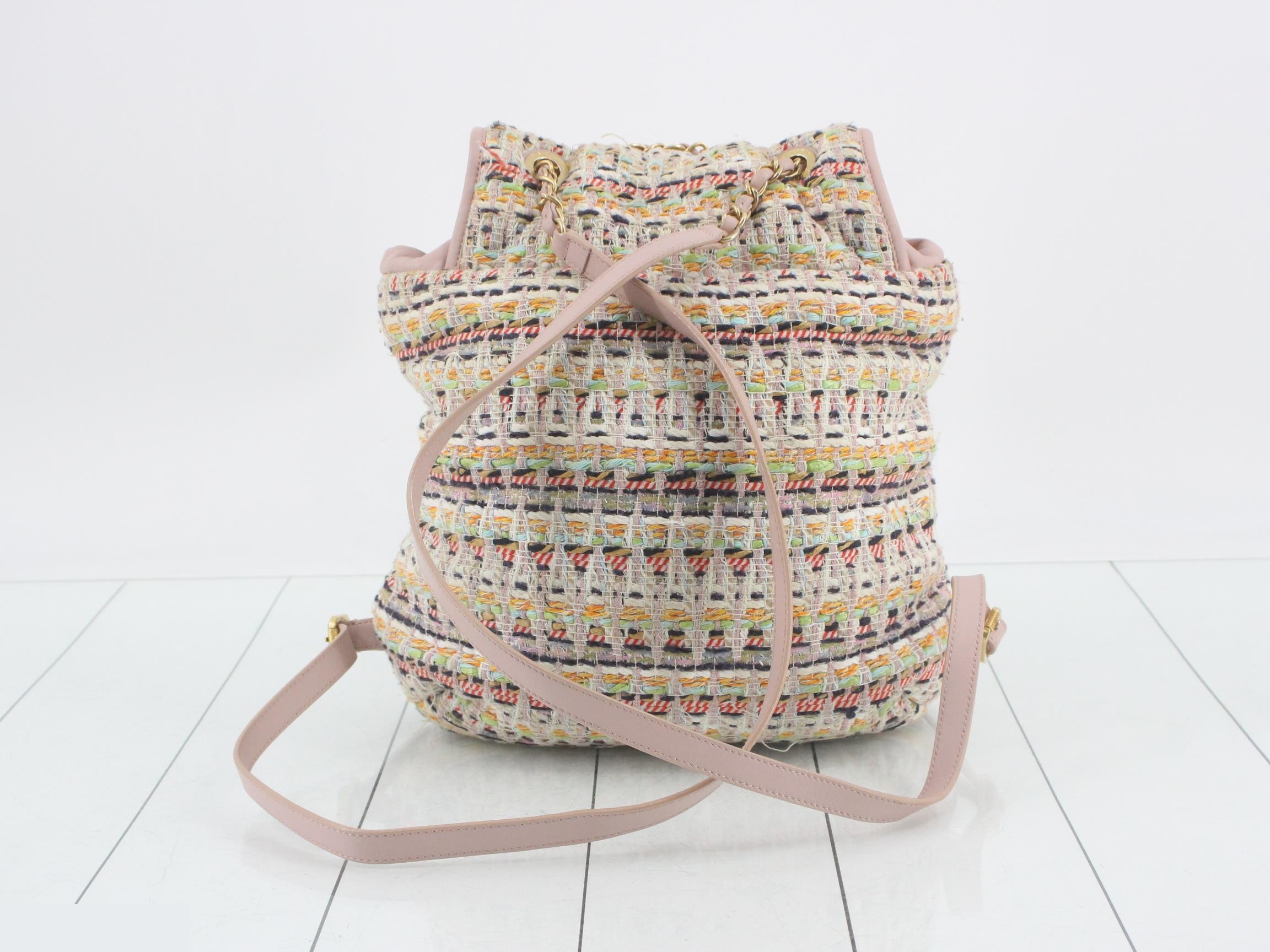Matelassé Tweed Backpack — view 2