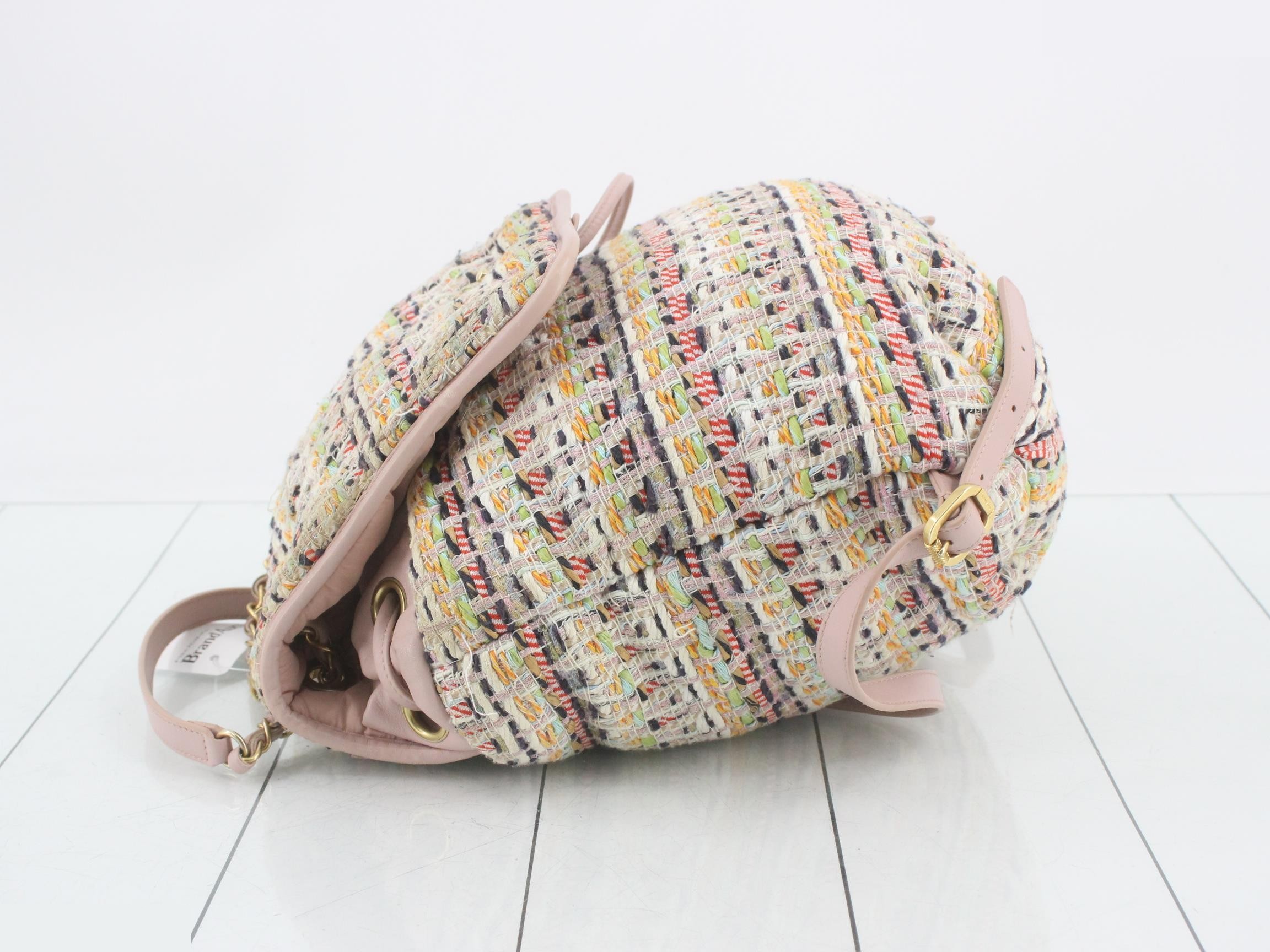 Matelassé Tweed Backpack — view 4