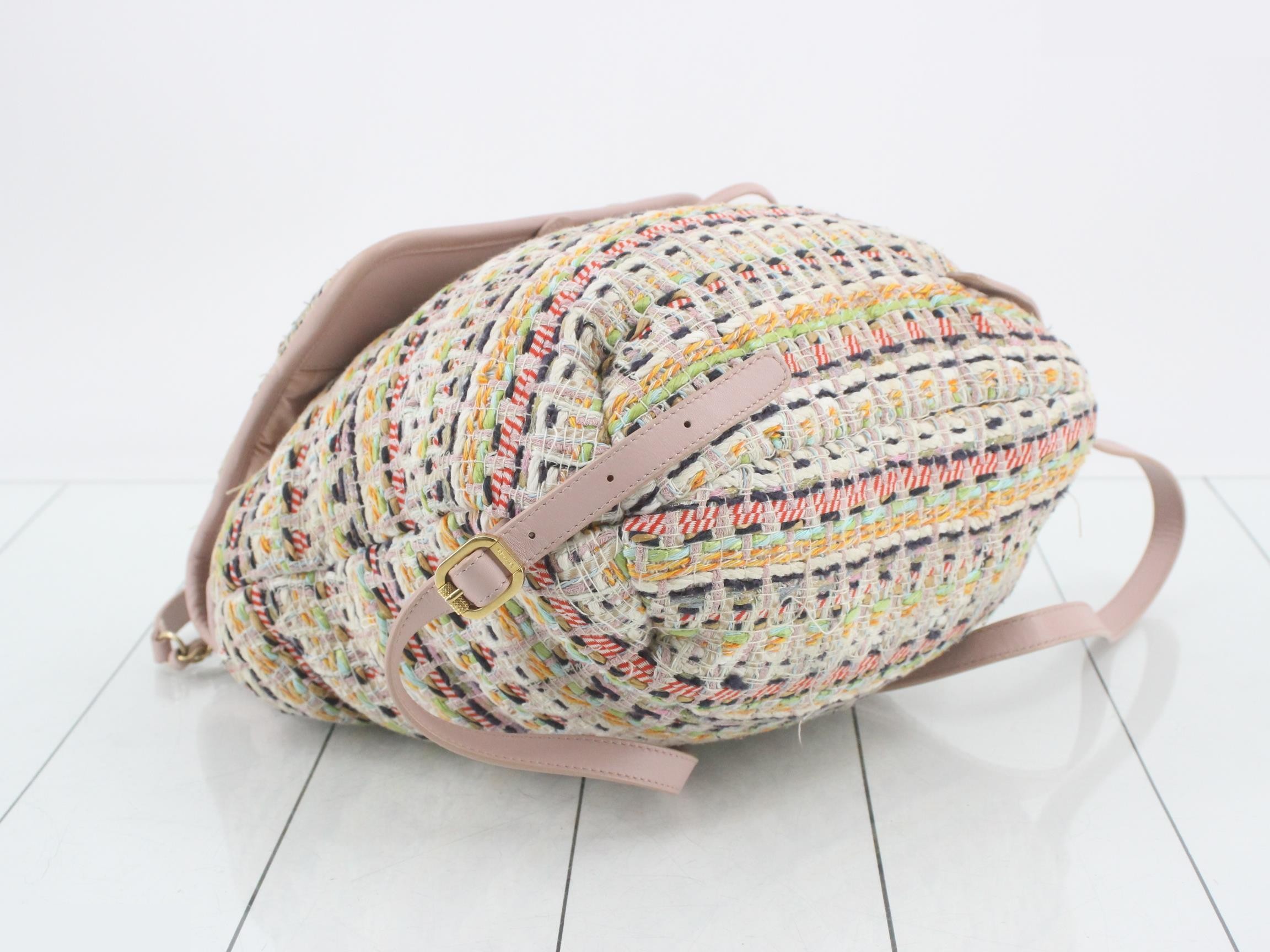 Matelassé Tweed Backpack — view 5