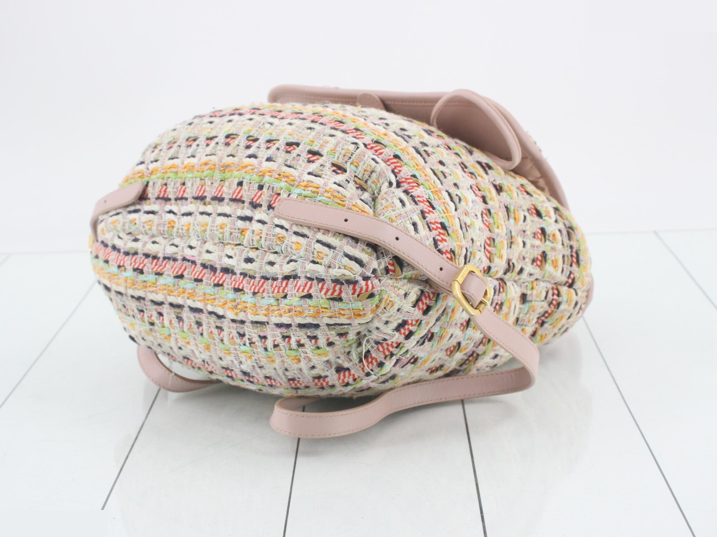 Matelassé Tweed Backpack — view 6