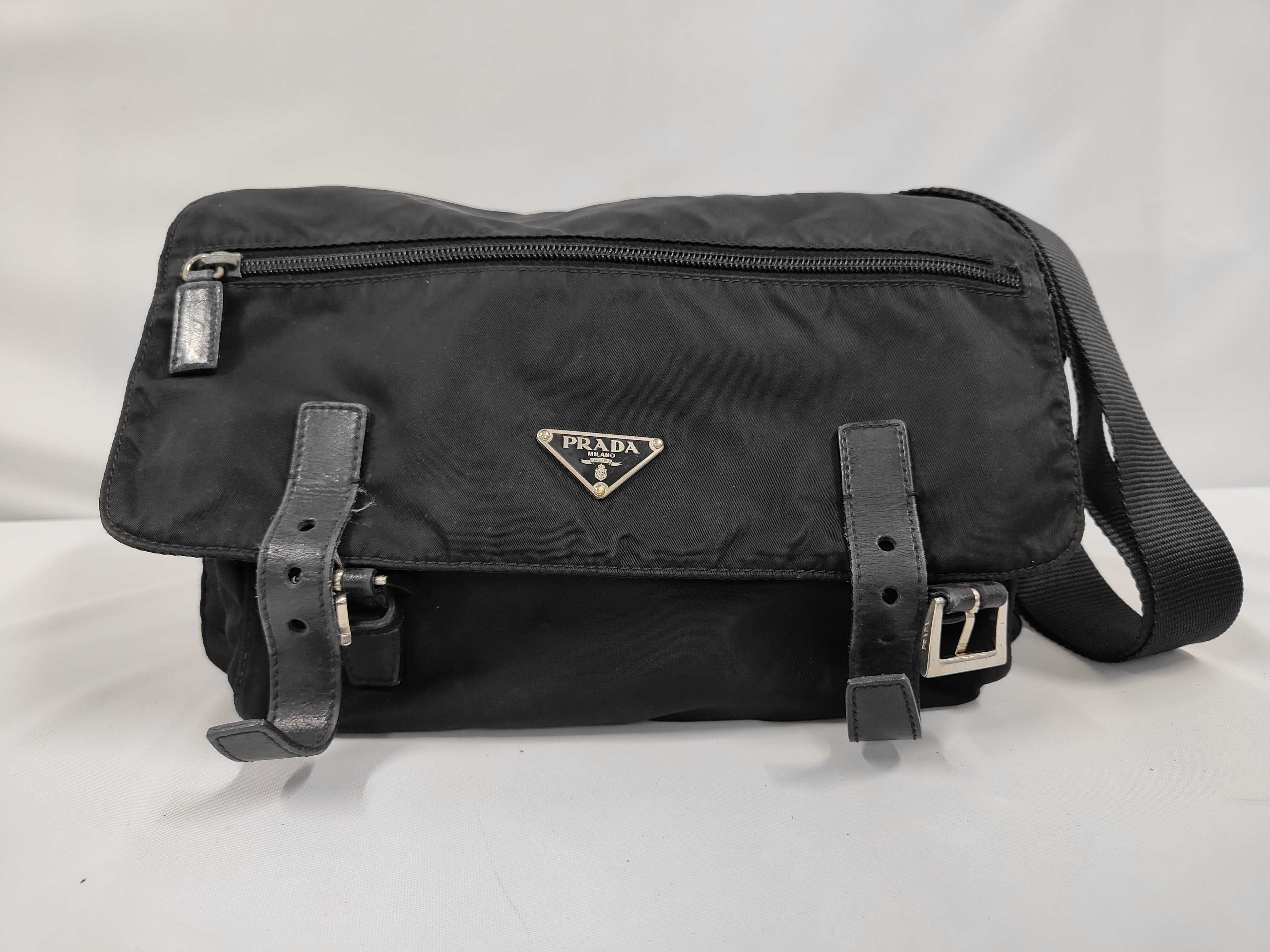 Nylon Shoulder Bag Black Shoulder Bag