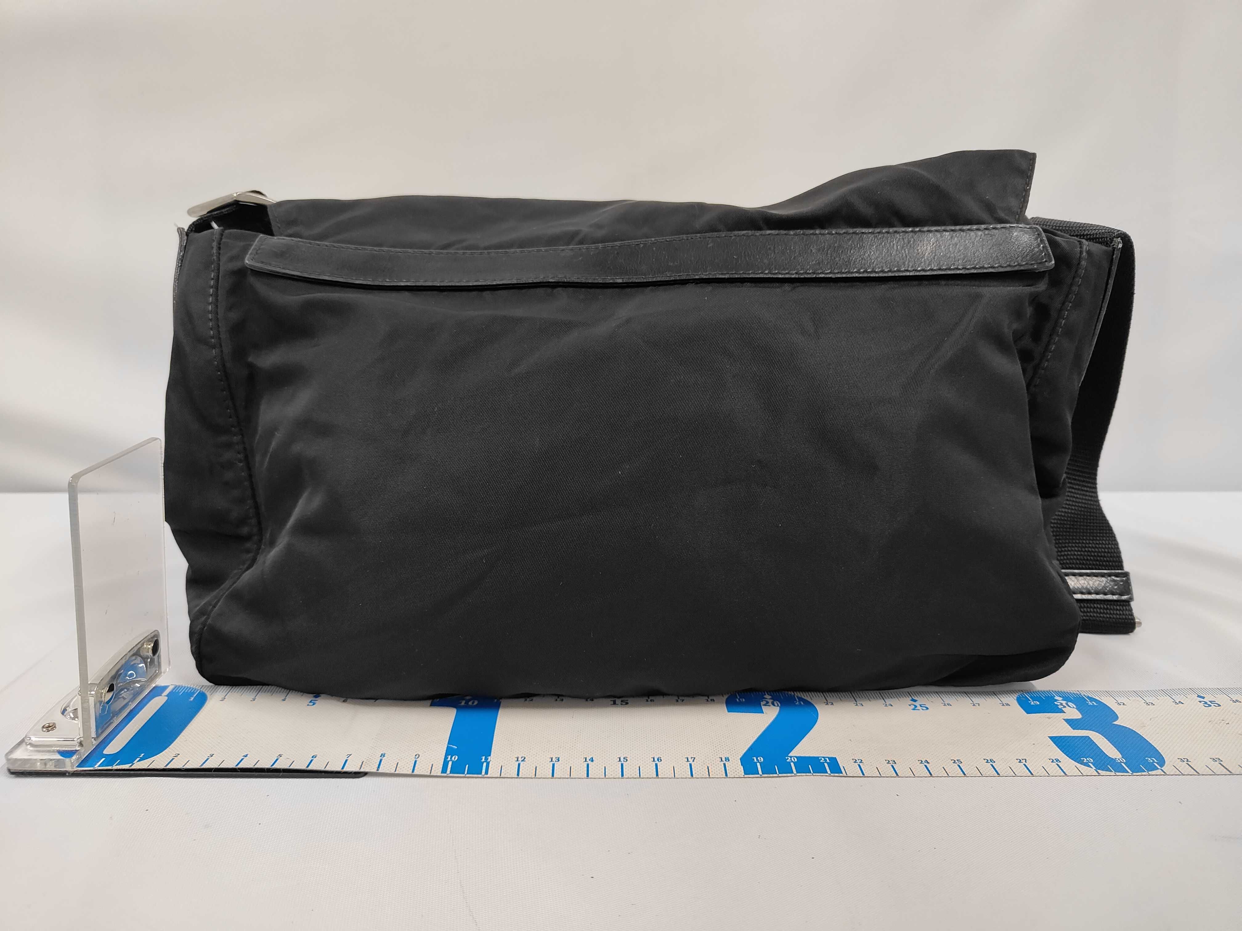 Nylon Shoulder Bag Black Shoulder Bag — view 2