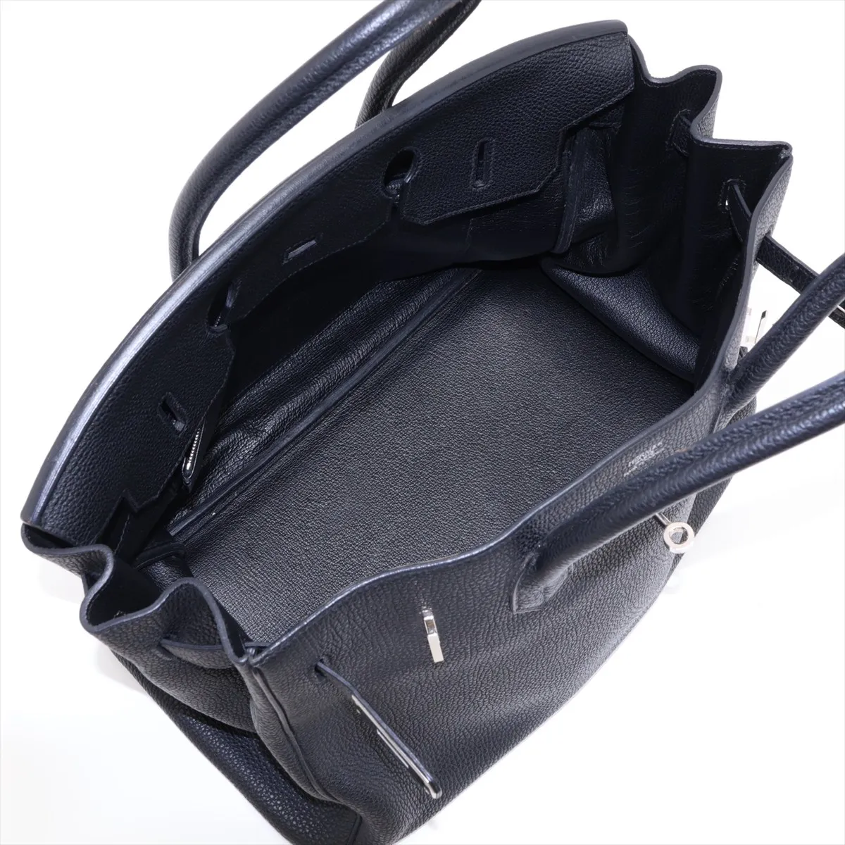 [Individually packaged] Hermes Birkin 35 Letournée Togo Black Silver Hardware N: 2010 No pull tab — view 7