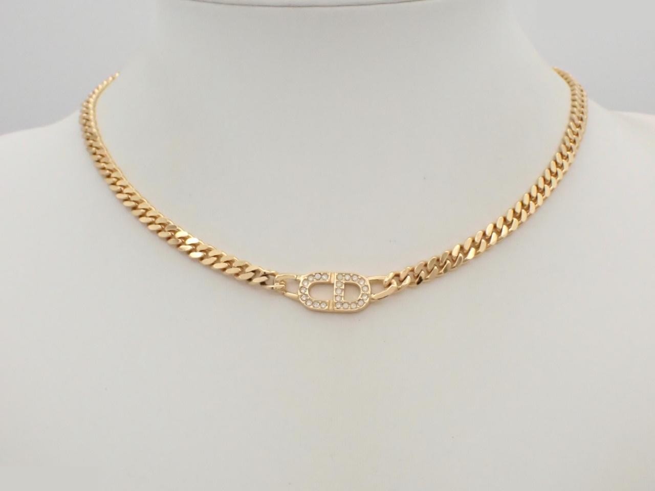 Gold necklace, chain approximately 40cm — view 3