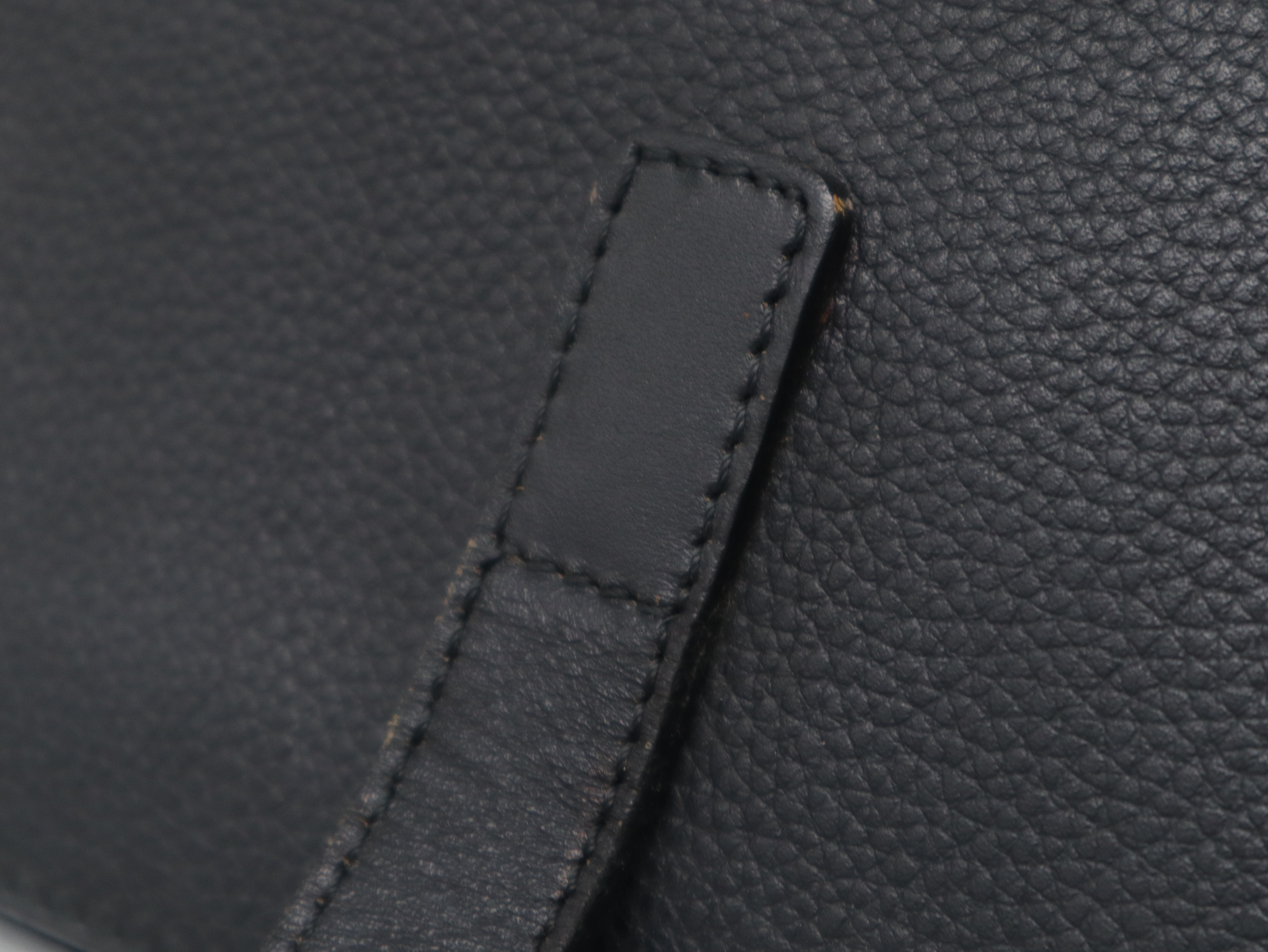 Leather Toggle Tote Bag, Black Tote Bag — view 8