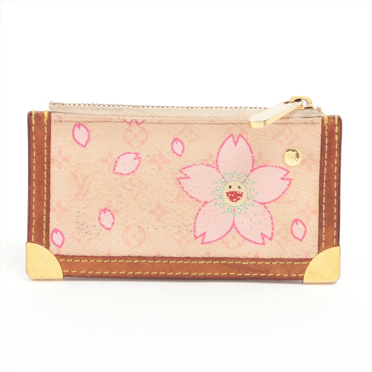 Monogram Cherry Blossom Pochette Clé M92016 CA0033 Pink Coin Case — view 2