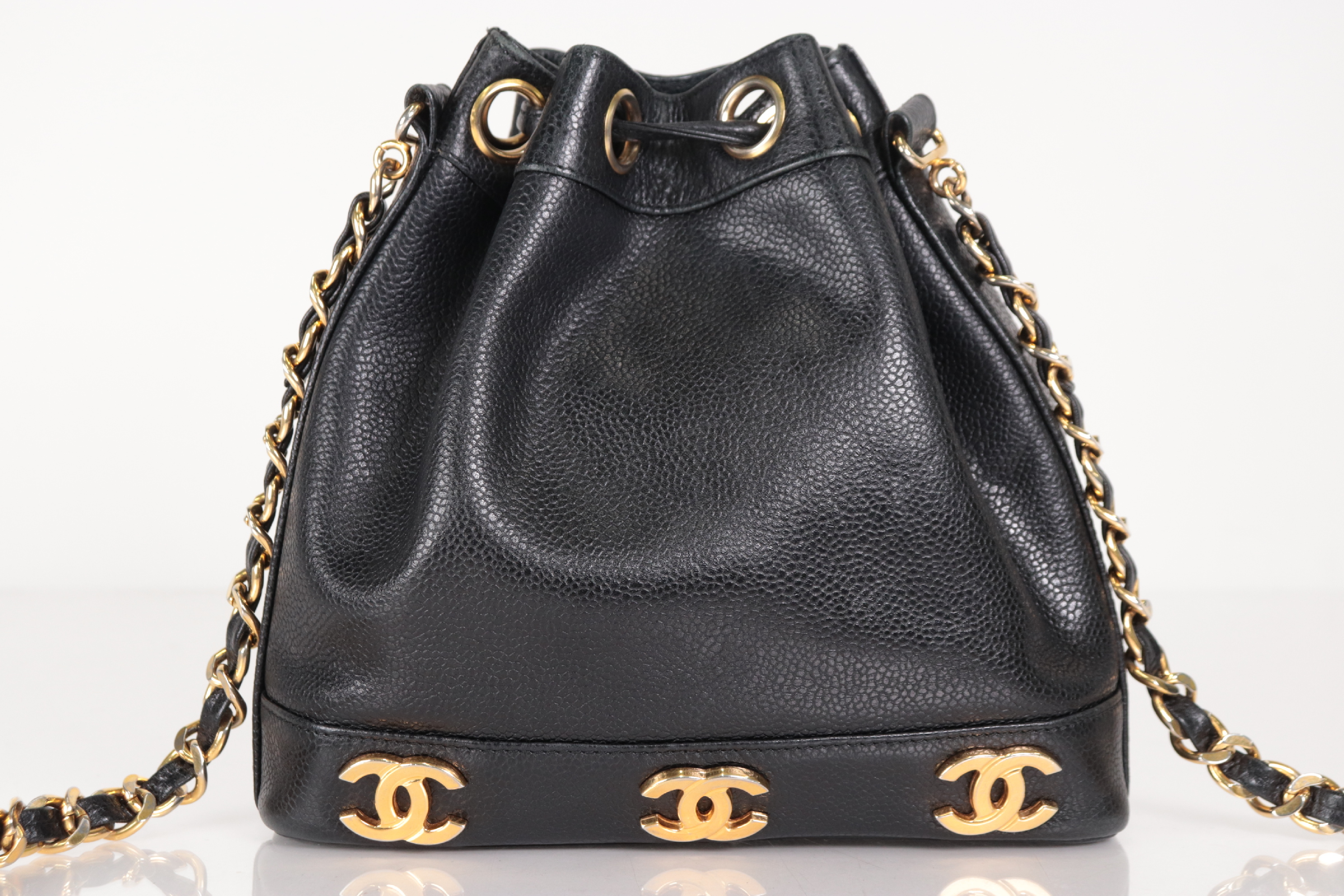 Triple Coco Caviar Mini Chain Shoulder Bag (Series 4) — view 3