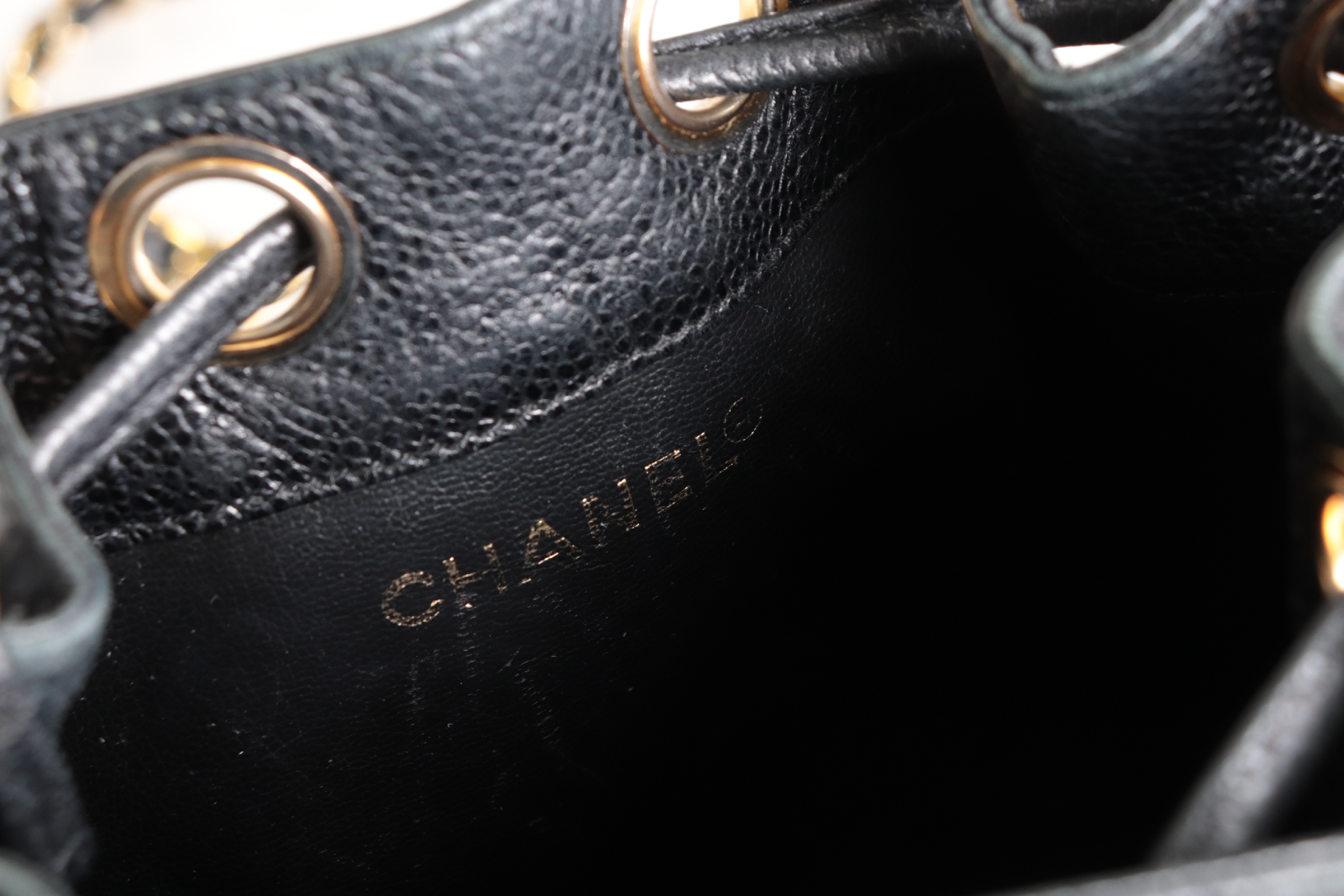 Triple Coco Caviar Mini Chain Shoulder Bag (Series 4) — view 9