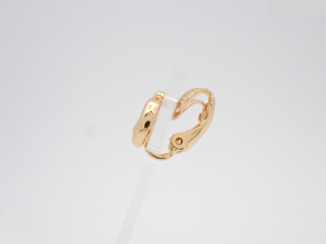 CD logo earrings, gold — view 3