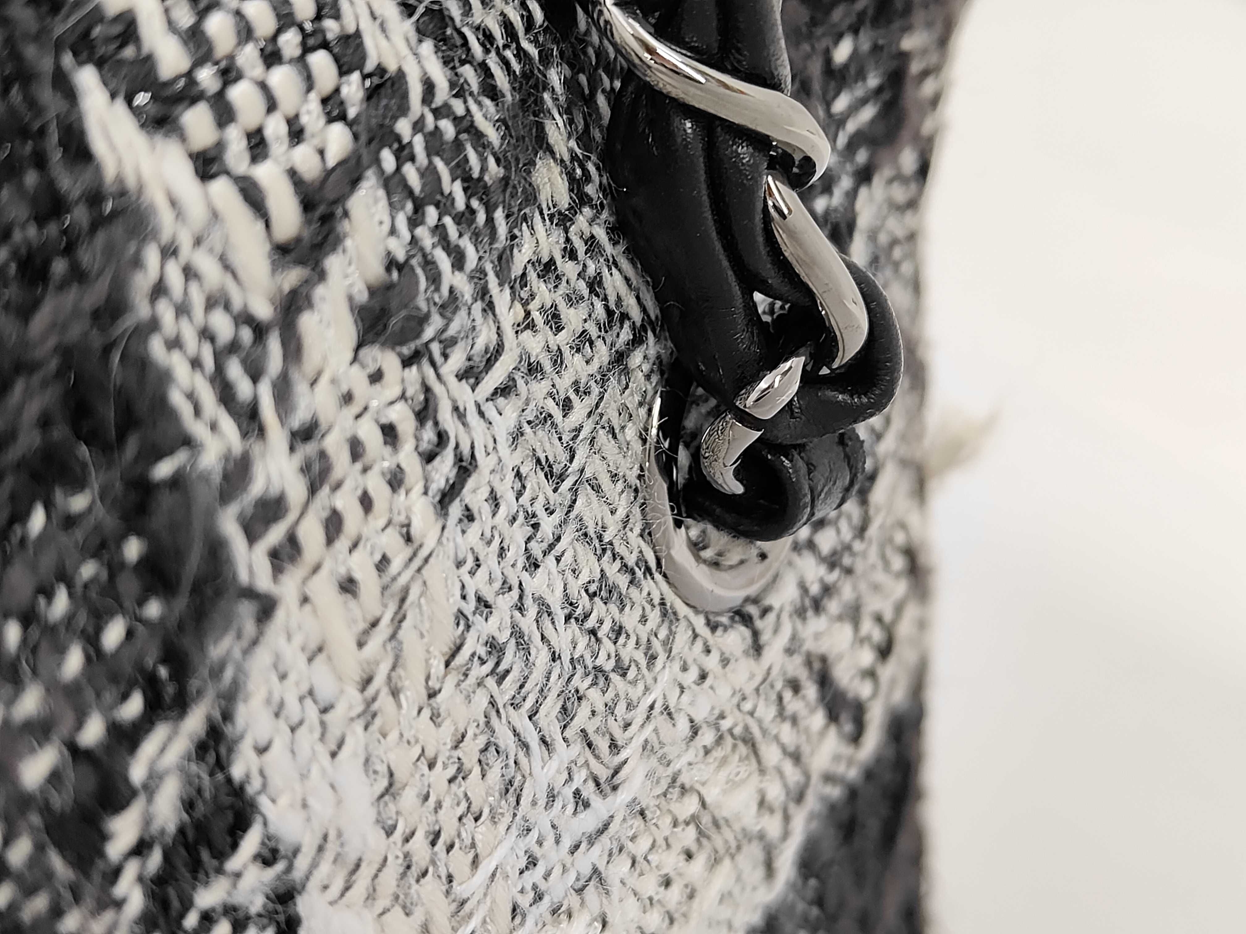 Vanity Tweed Chain Shoulder Bag (Serial Number 10s) - Includes card slots, stickers, and mirror. — view 3