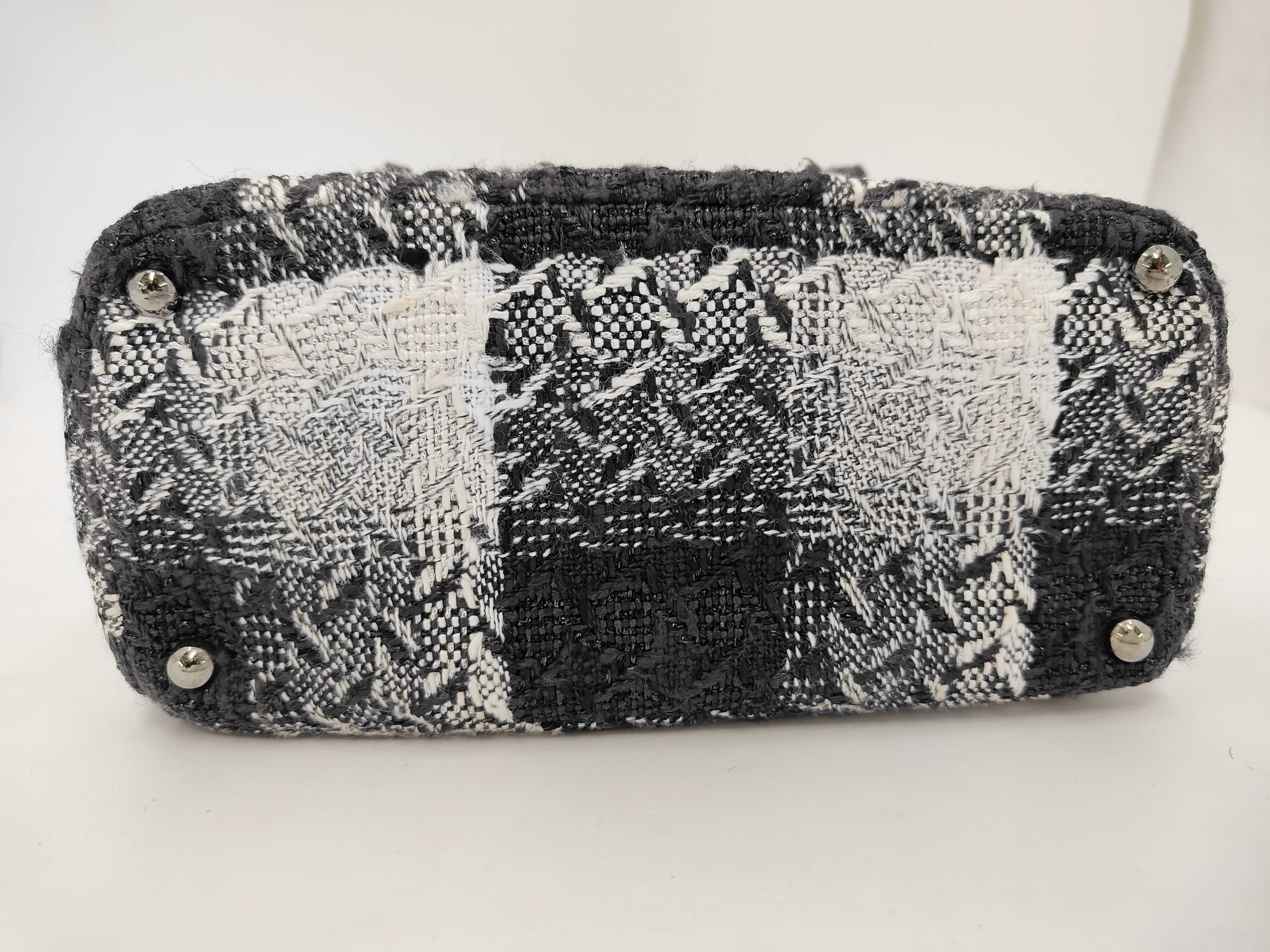 Vanity Tweed Chain Shoulder Bag (Serial Number 10s) - Includes card slots, stickers, and mirror. — view 7