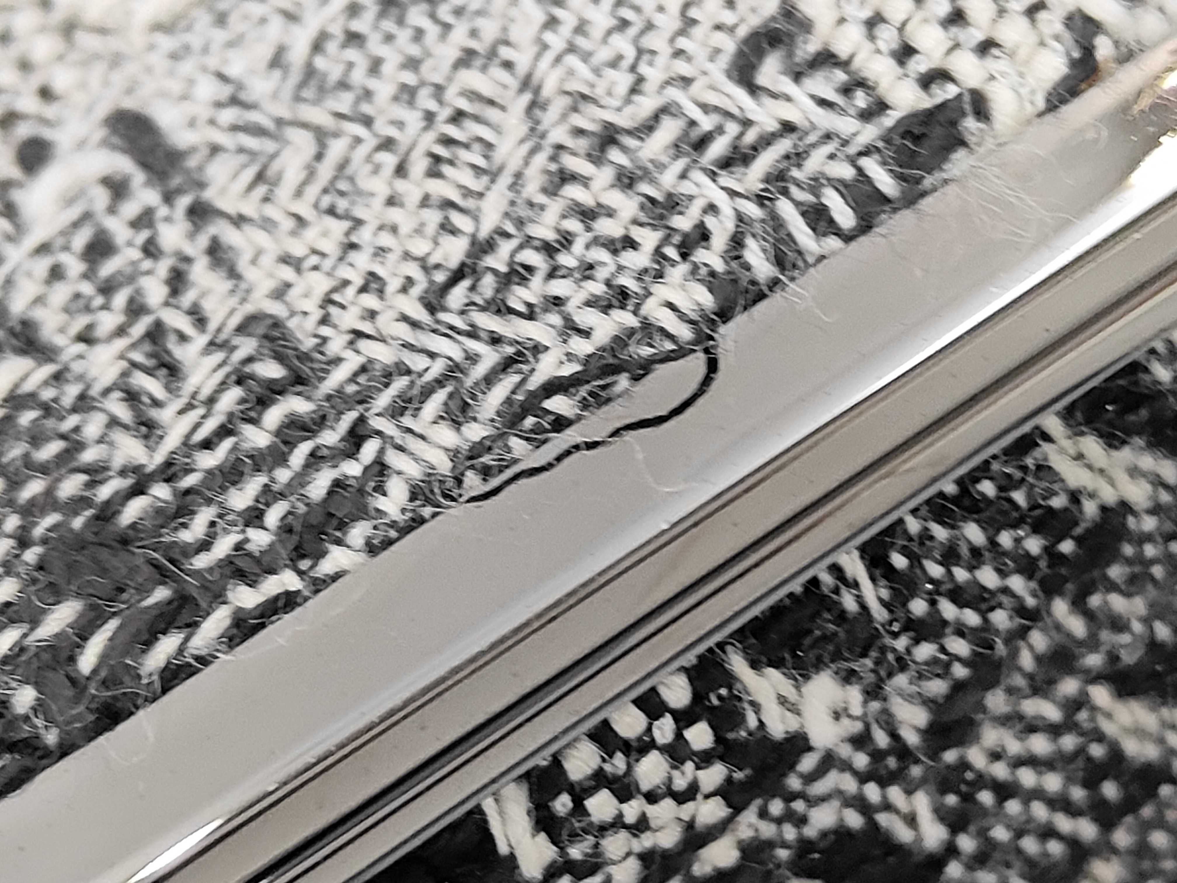 Vanity Tweed Chain Shoulder Bag (Serial Number 10s) - Includes card slots, stickers, and mirror. — view 8
