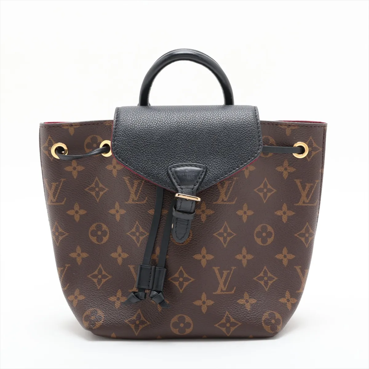 Monogram x Leather Montsouris NMBB M45516 CA3260 Brown x Black