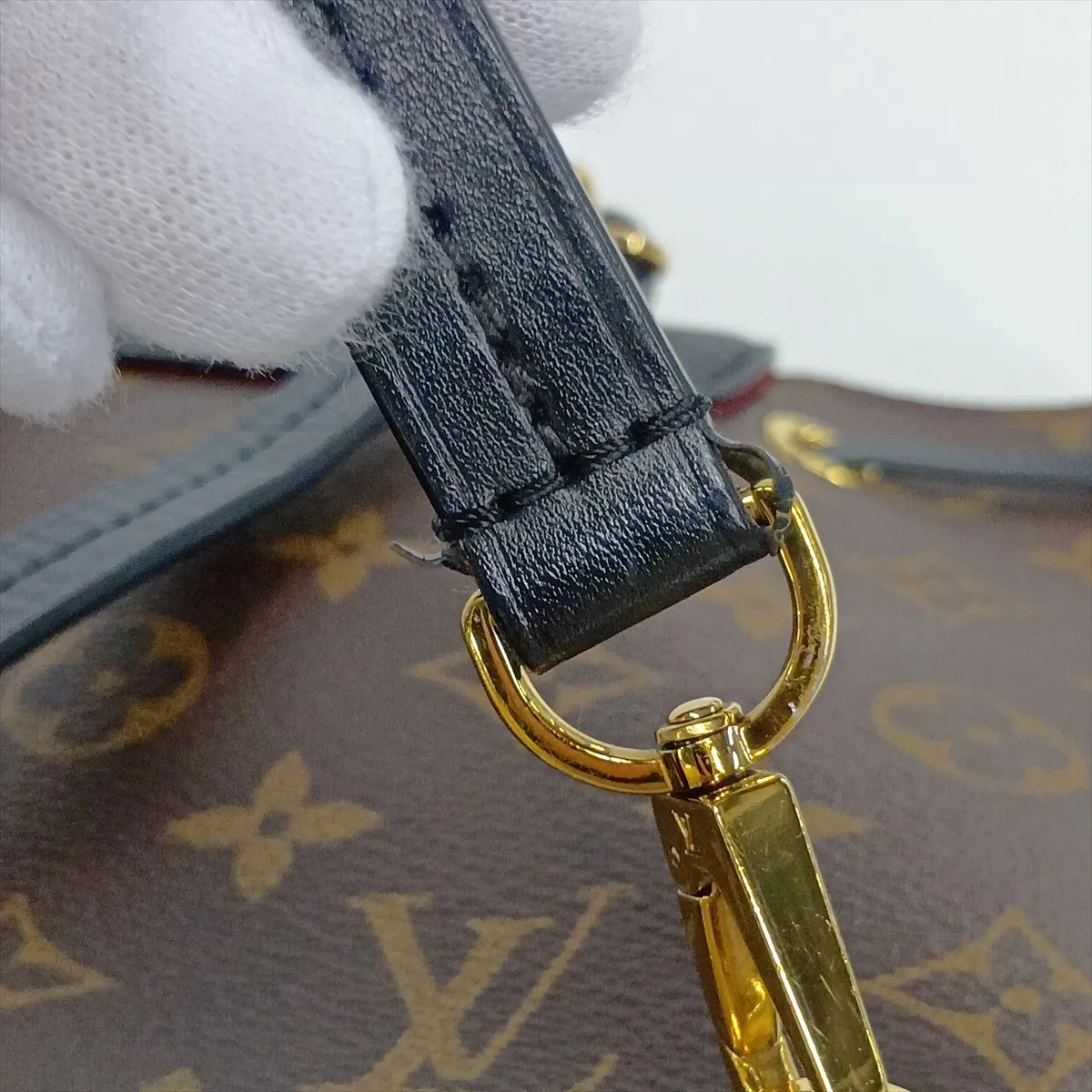 Monogram x Leather Montsouris NMBB M45516 CA3260 Brown x Black — view 14