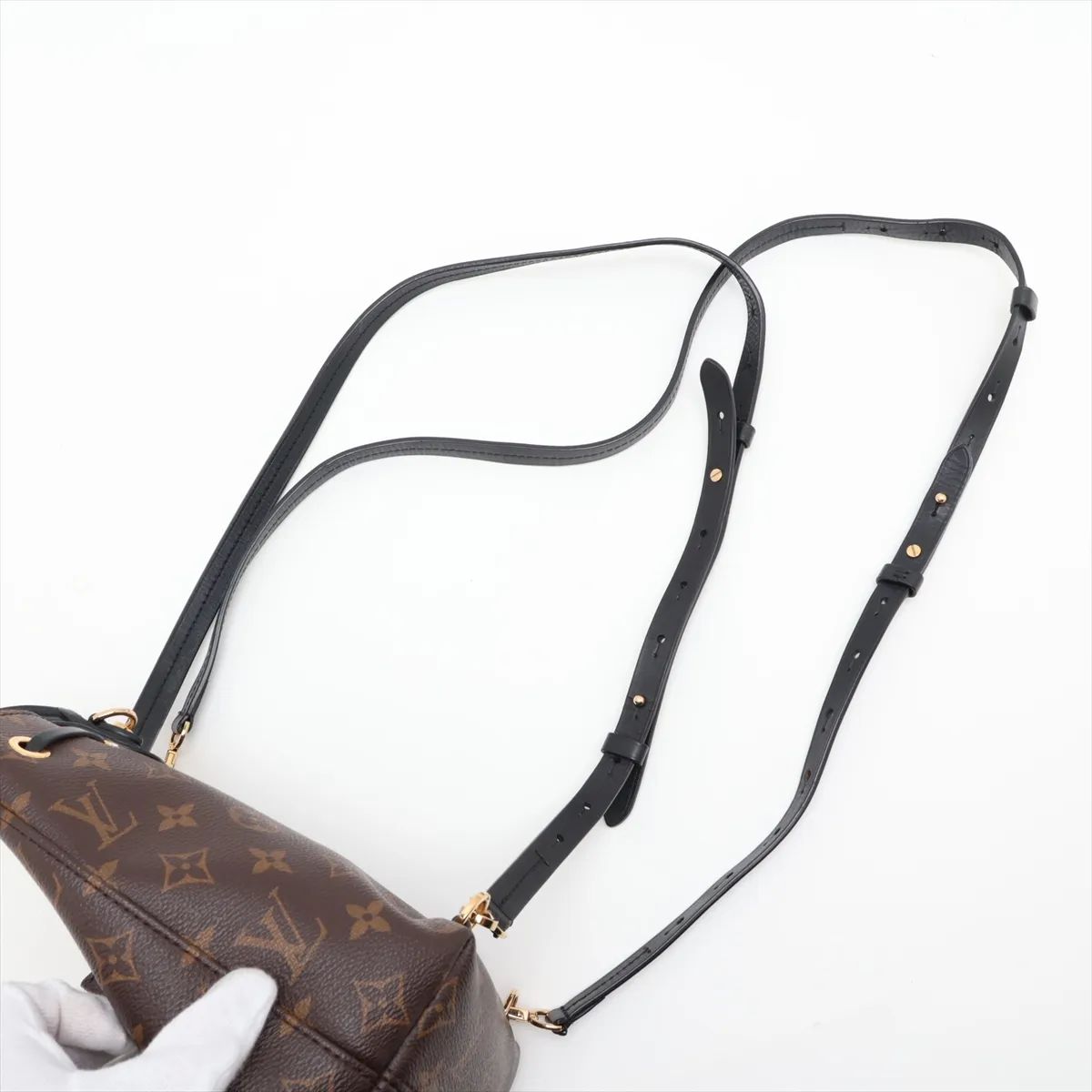 Monogram x Leather Montsouris NMBB M45516 CA3260 Brown x Black — view 6