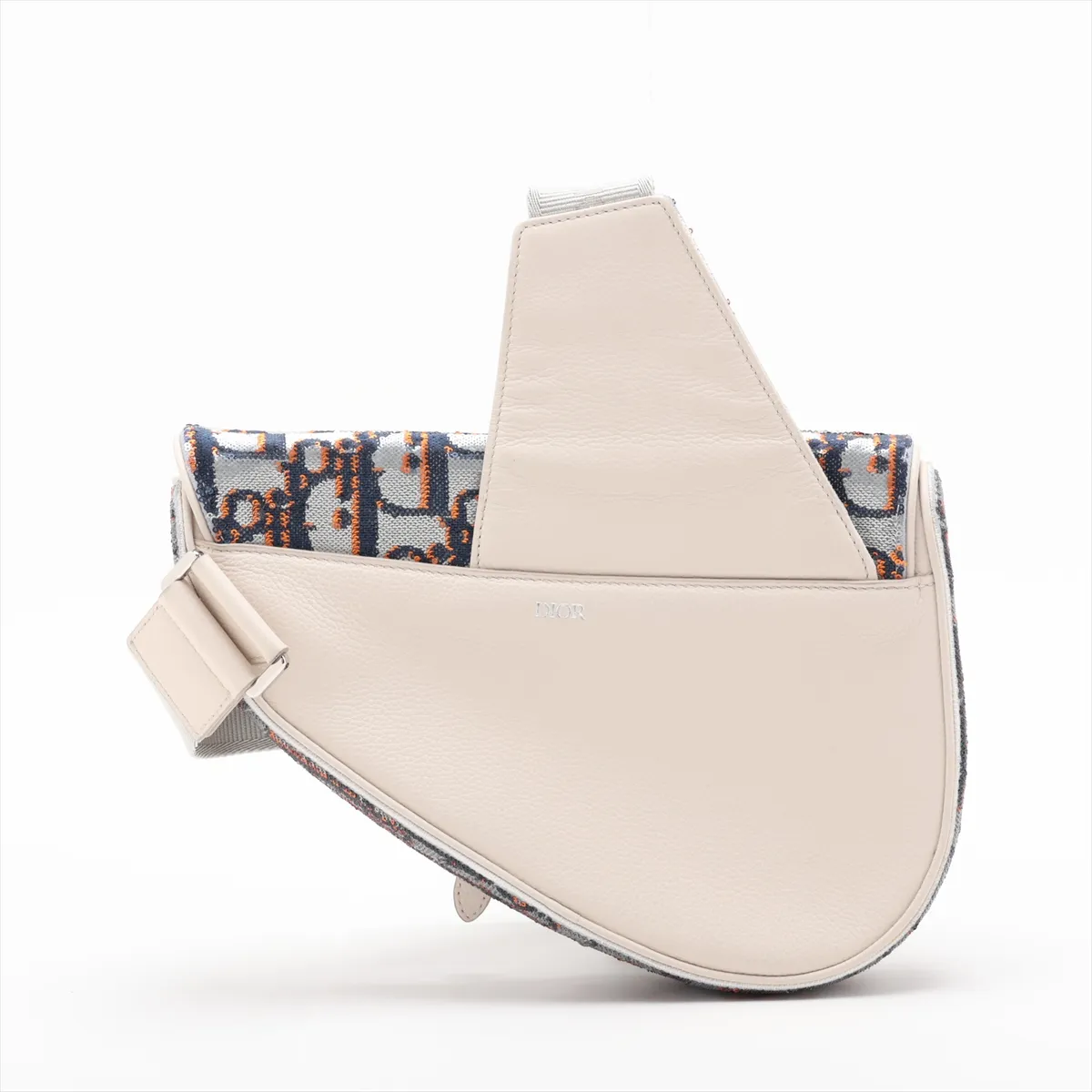 Oblique Saddle Leather x Sequin Body Bag, Multicolor, Unsigned Guarantee Card — view 2