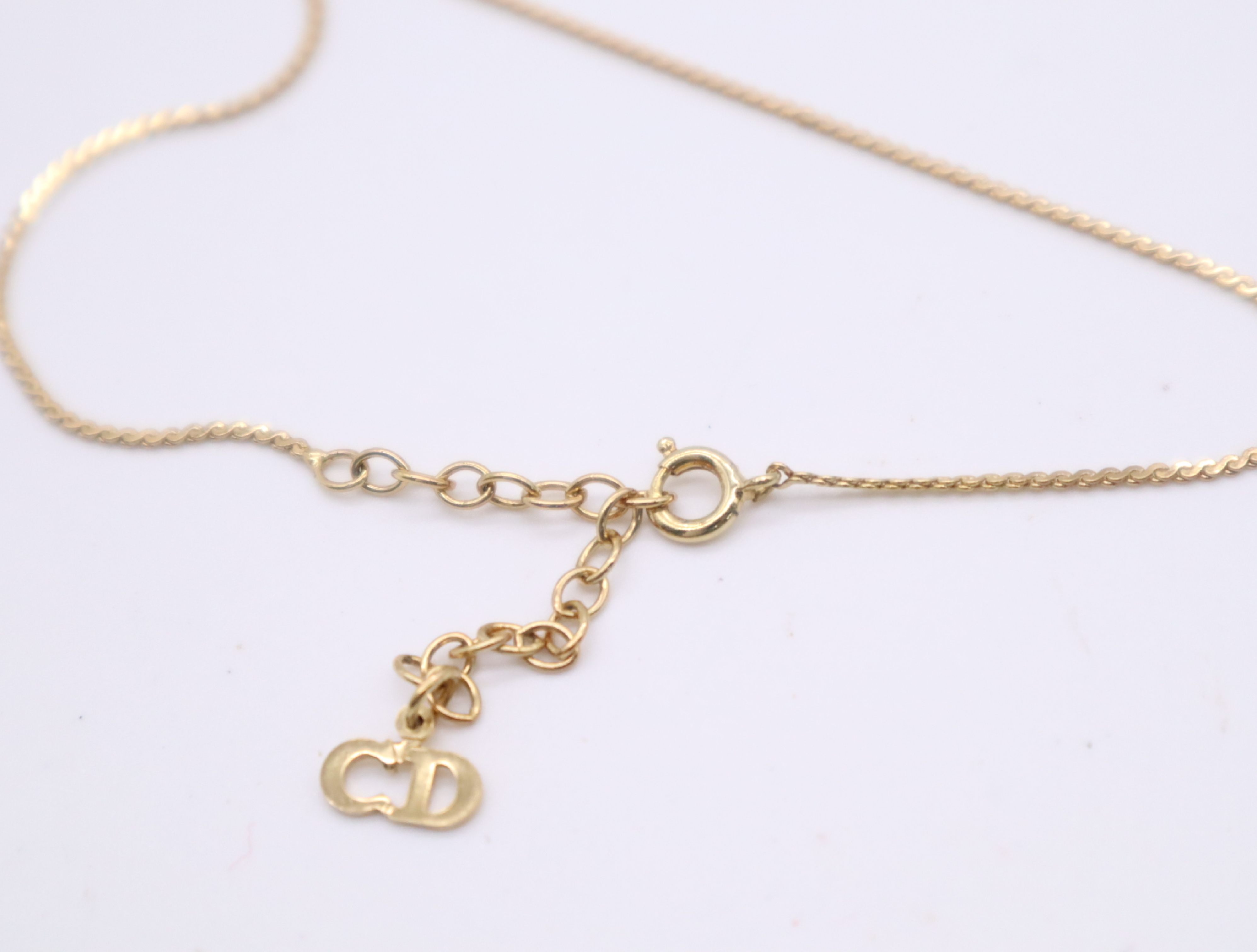 GPCD logo rhinestone necklace, with box. — view 5