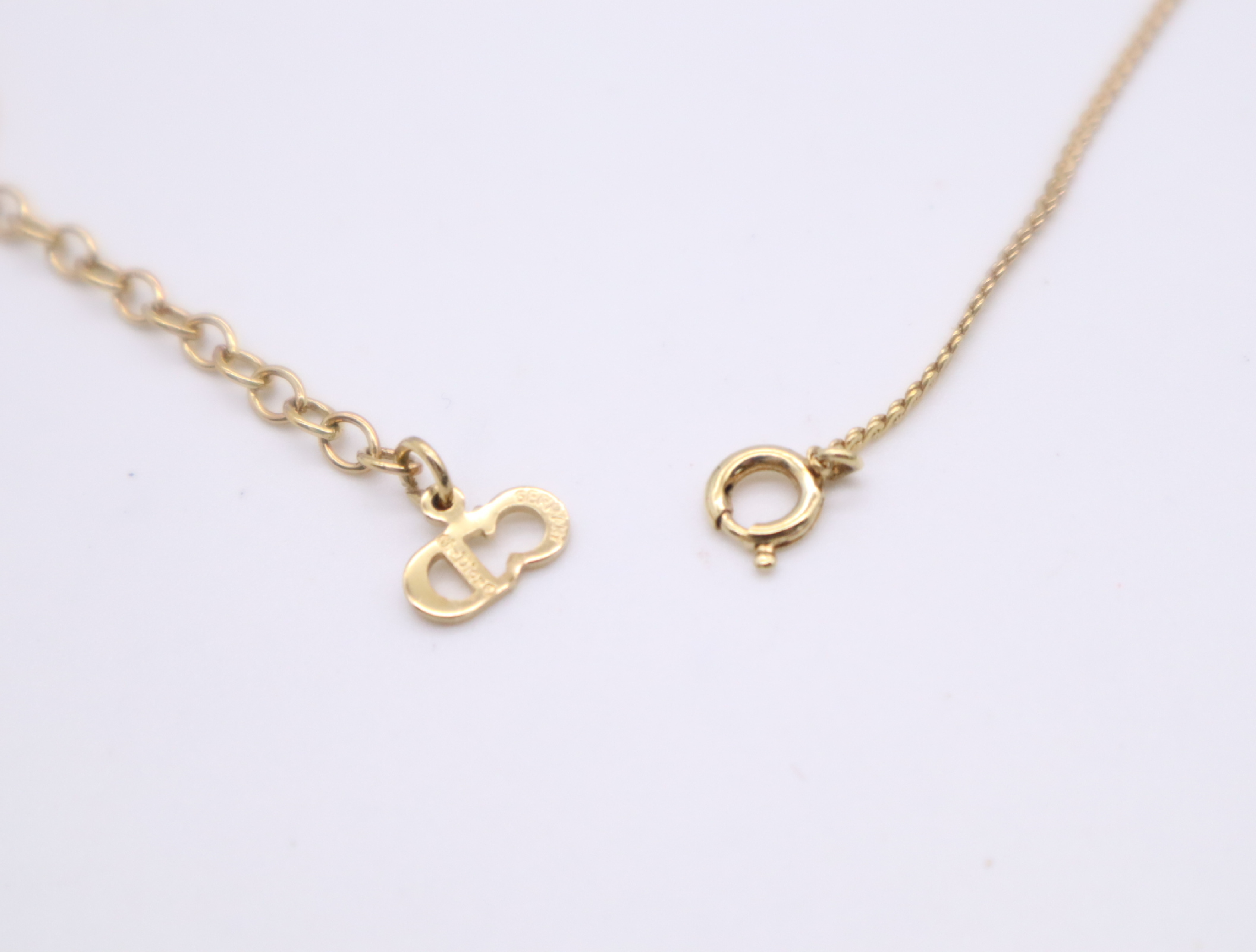 GPCD logo rhinestone necklace, with box. — view 6