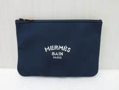 NeoBain Trousse Flat GM Clutch Bag, Second Bag, Navy Pouch