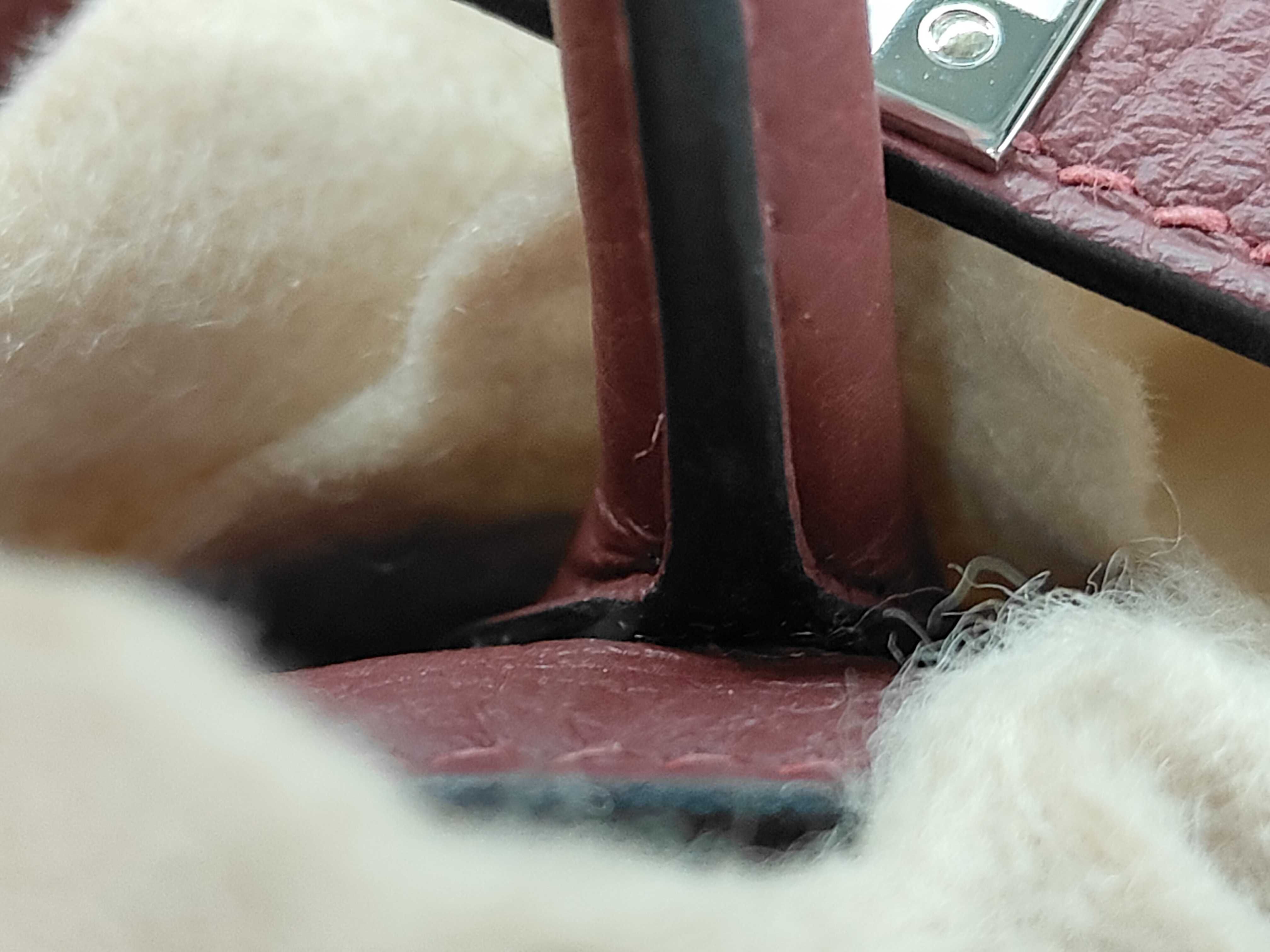 Birkin 25 Togo Rouge H SS G stamp handbag — view 5