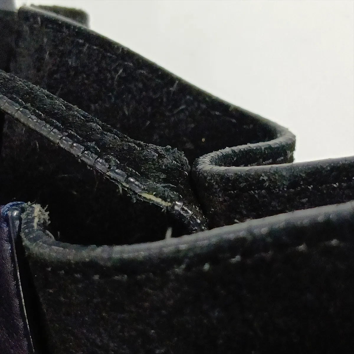 Cabas Phantom Leather x Suede Tote Bag, Navy x Black — view 11