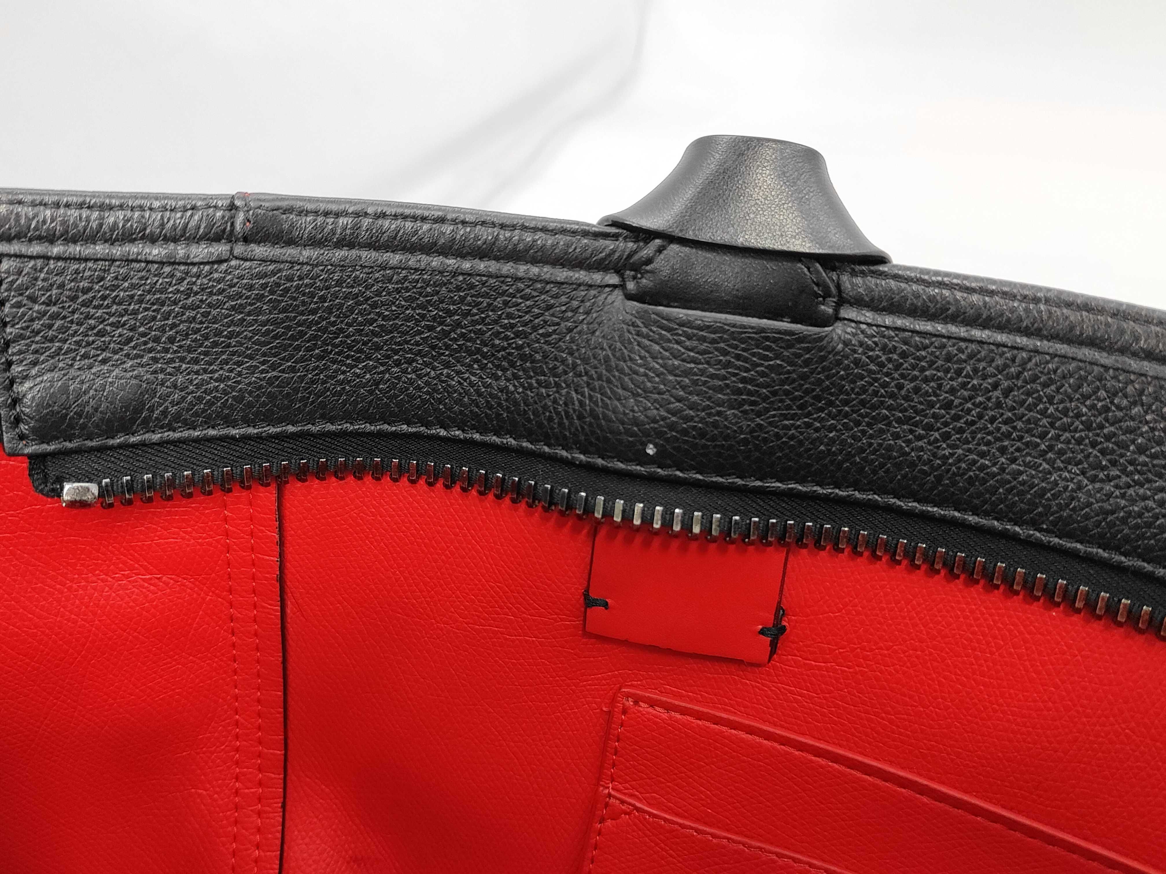 3185022 Biker Tote Bag, Leather & Rubber, Red & Black Tote Bag — view 11