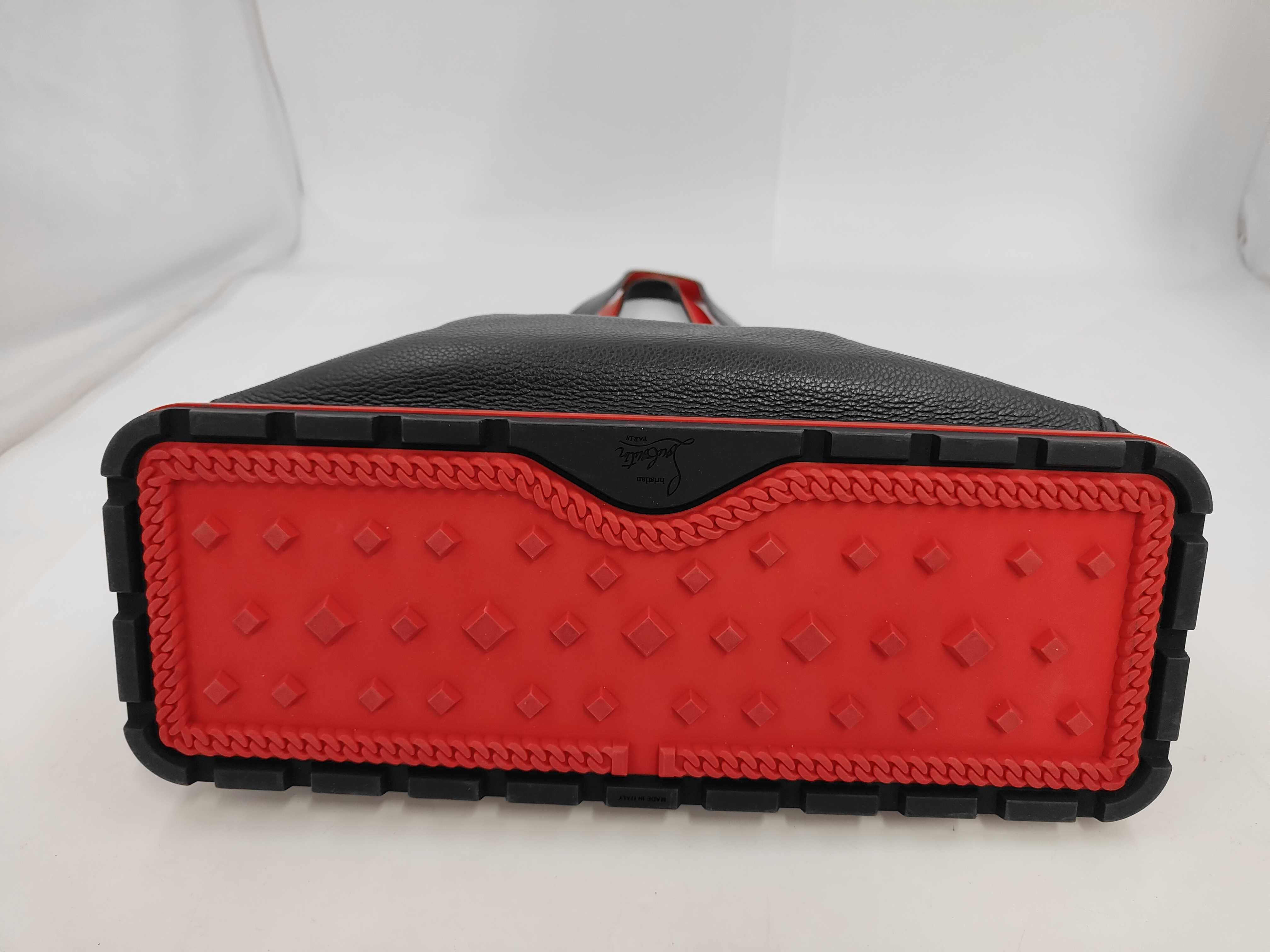 3185022 Biker Tote Bag, Leather & Rubber, Red & Black Tote Bag — view 3
