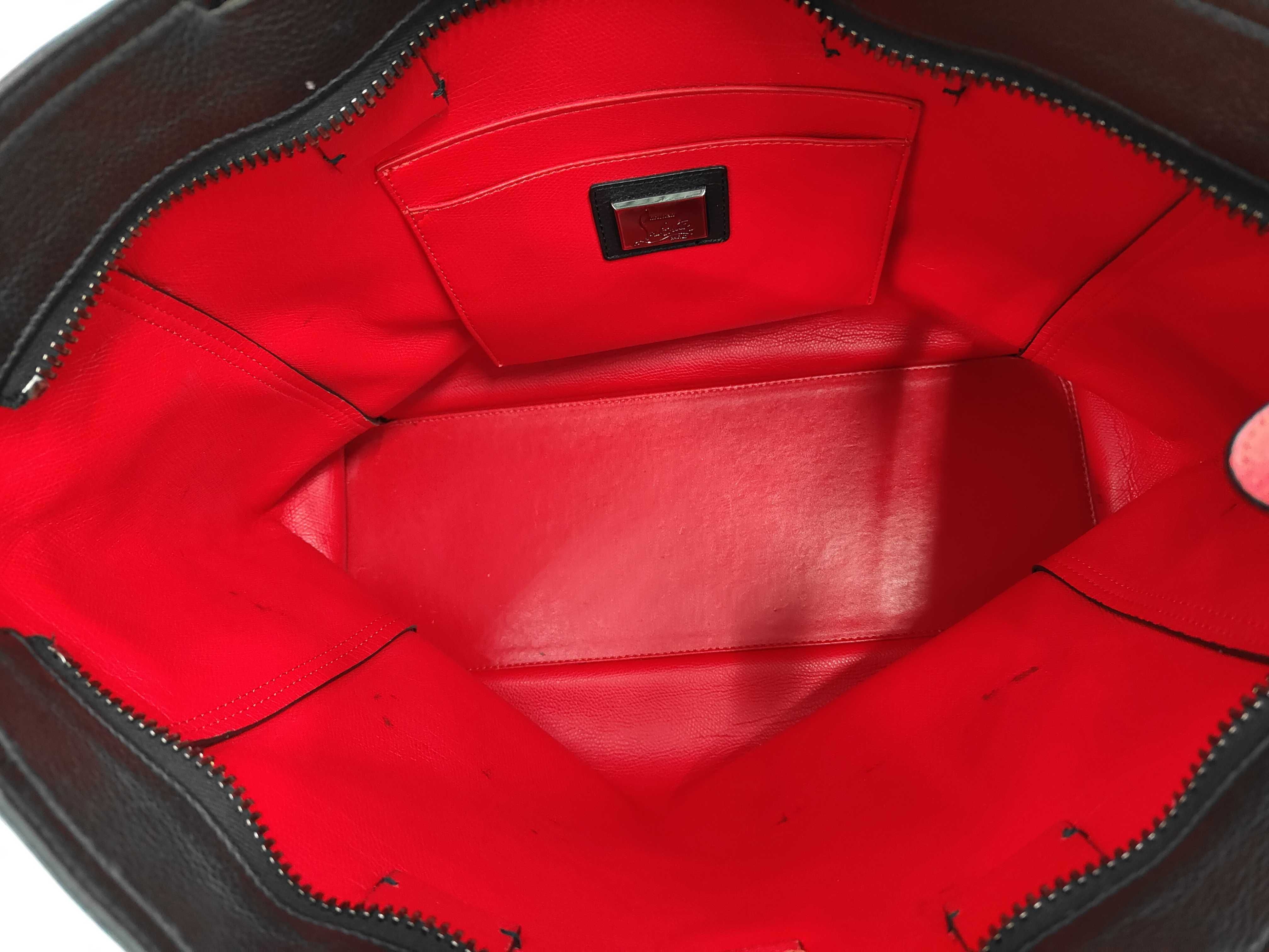 3185022 Biker Tote Bag, Leather & Rubber, Red & Black Tote Bag — view 9
