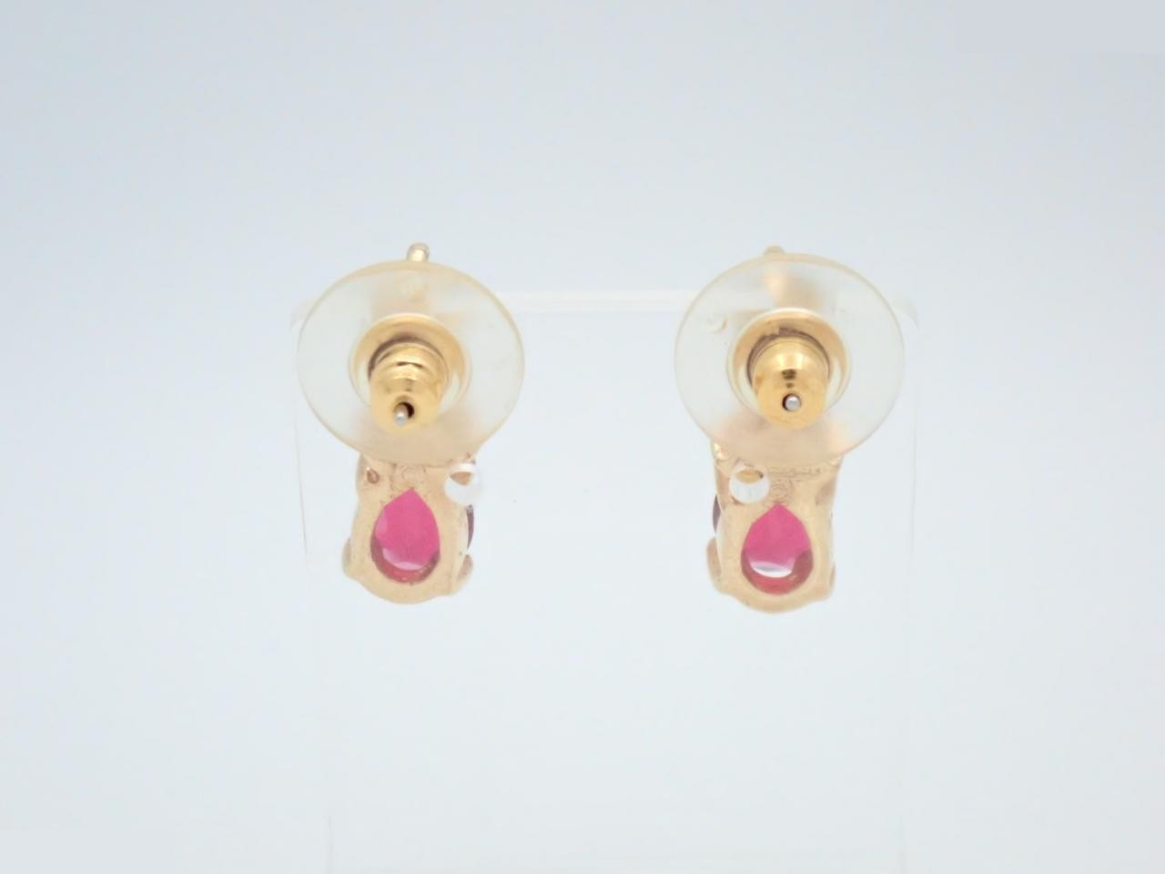 rhinestone earrings — view 2