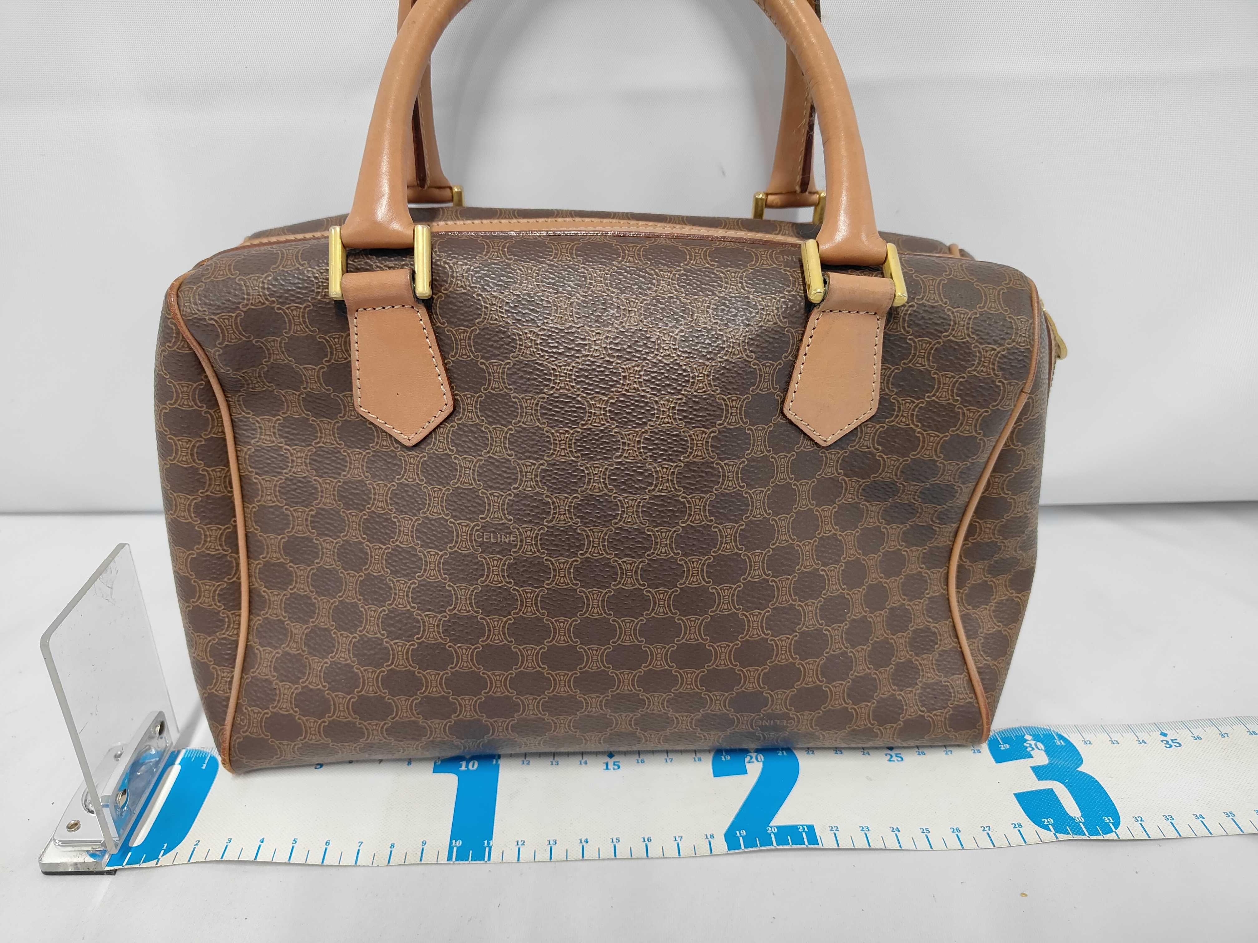 Macadam Boston Mini Bag, Brown Boston Bag — view 2