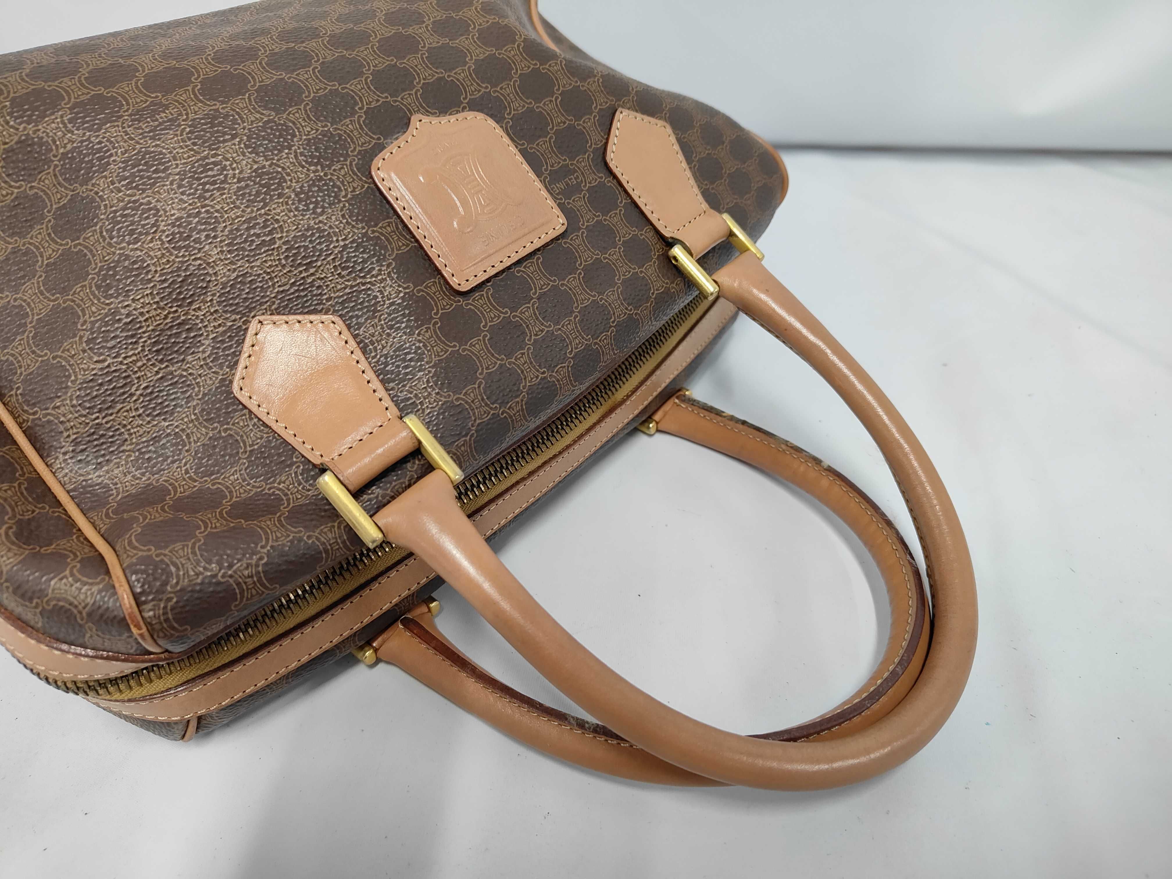 Macadam Boston Mini Bag, Brown Boston Bag — view 5