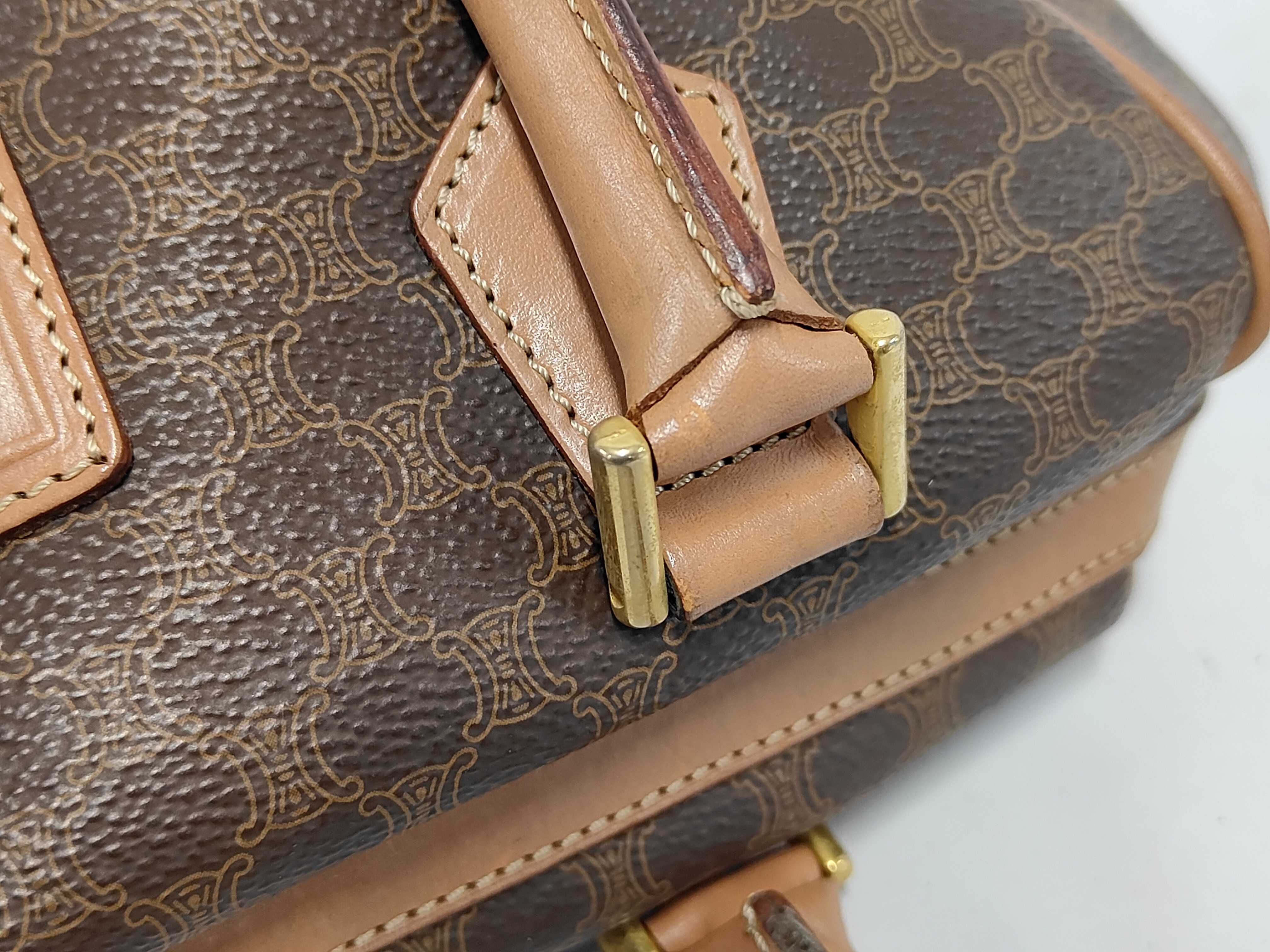 Macadam Boston Mini Bag, Brown Boston Bag — view 7