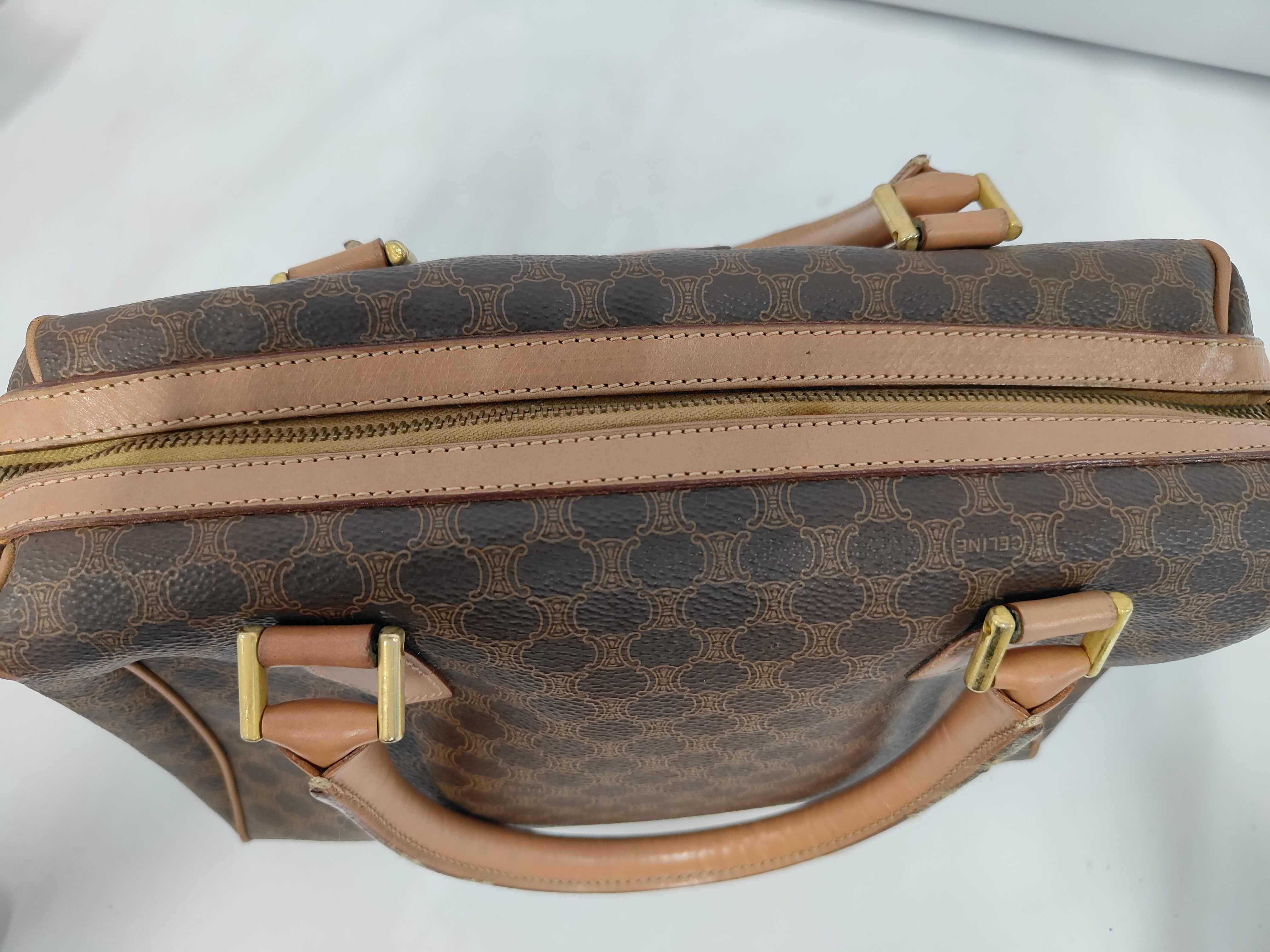 Macadam Boston Mini Bag, Brown Boston Bag — view 8