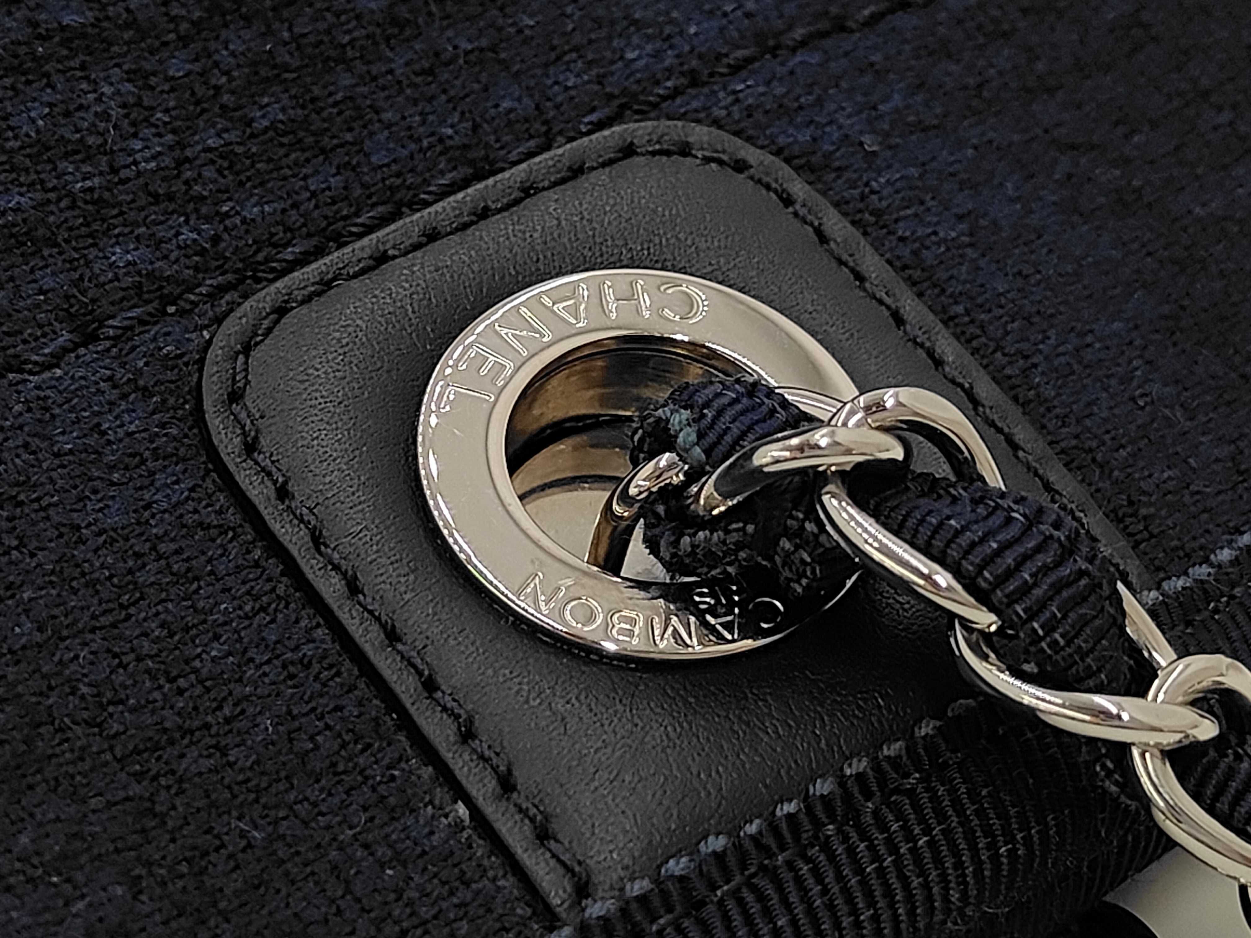 Deauville Navy Tote Bag — view 7