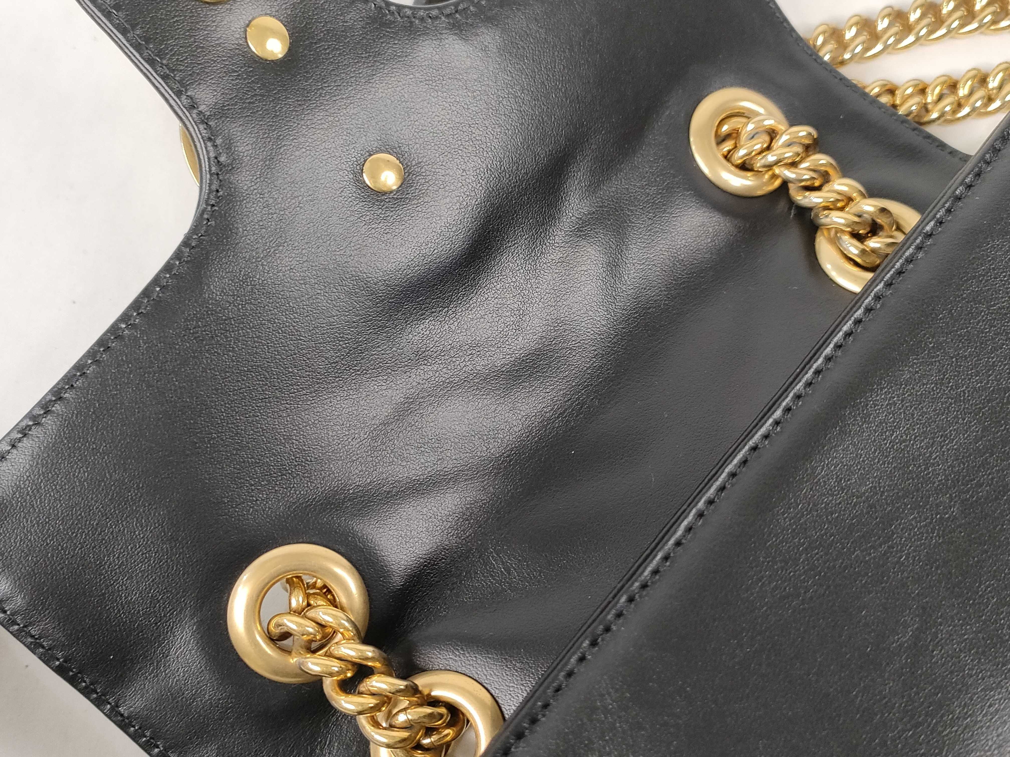 GG Marmont Quilted Chain Shoulder Bag, Black, 446744 (Shoulder Bag) — view 8
