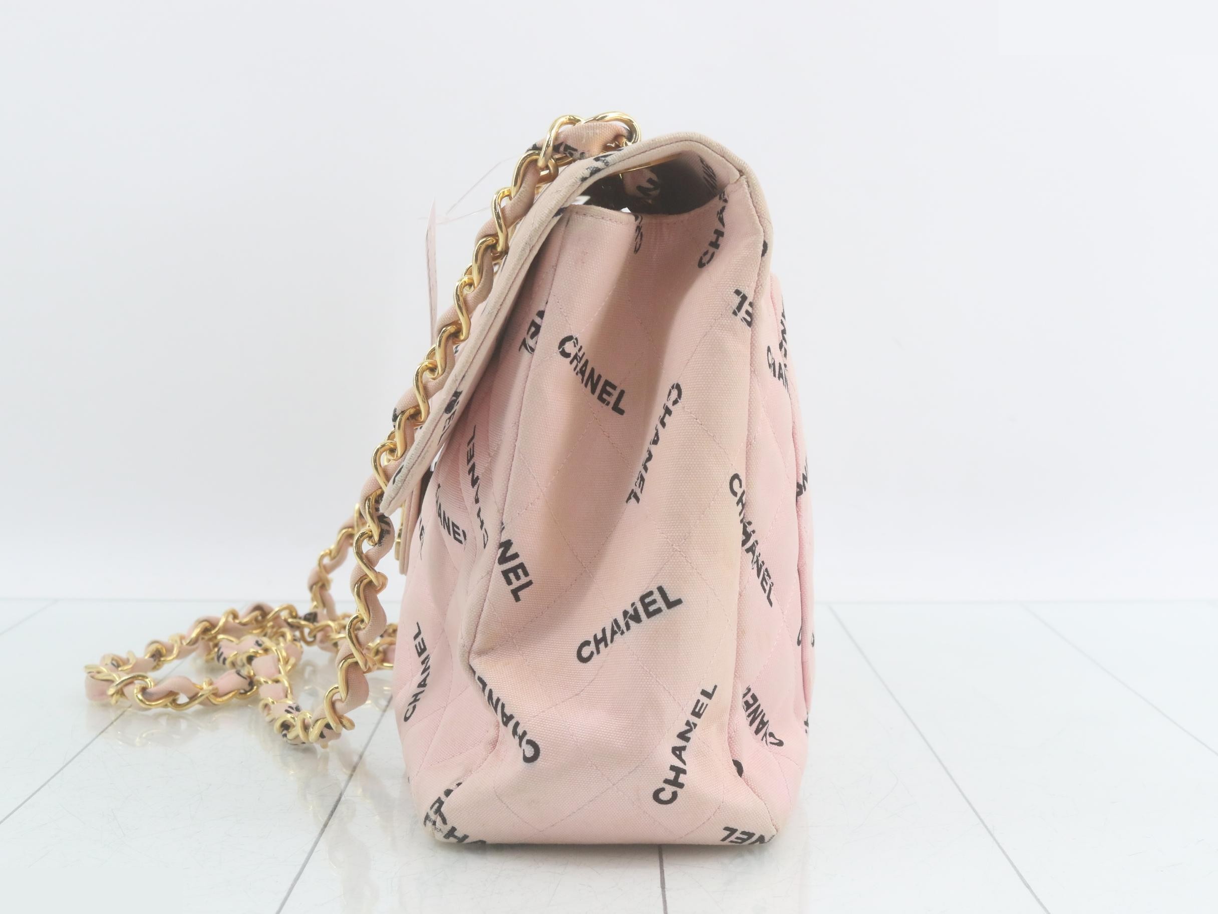 Decamato Canvas Chain Shoulder Bag with Sticker Card — view 3