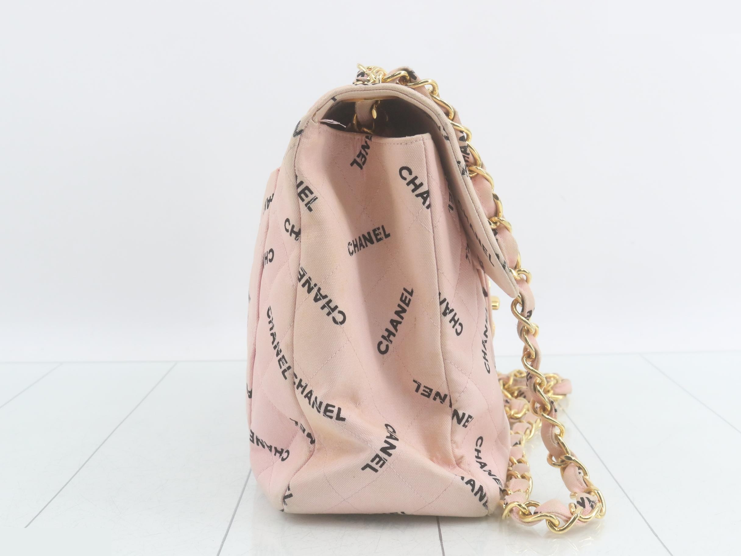 Decamato Canvas Chain Shoulder Bag with Sticker Card — view 4