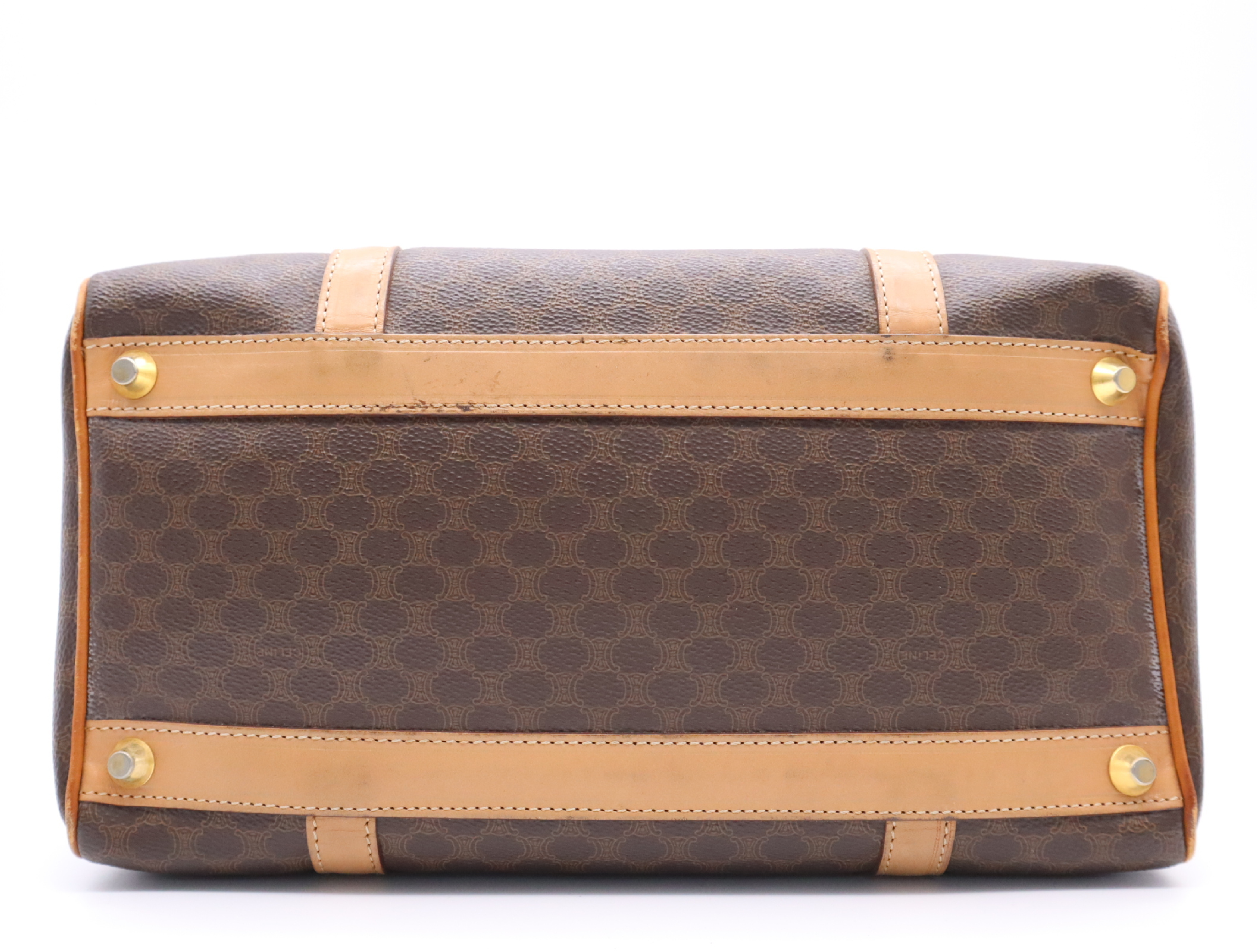 Macadam Pattern Mini Boston Bag Brown Beige Boston Bag — view 5