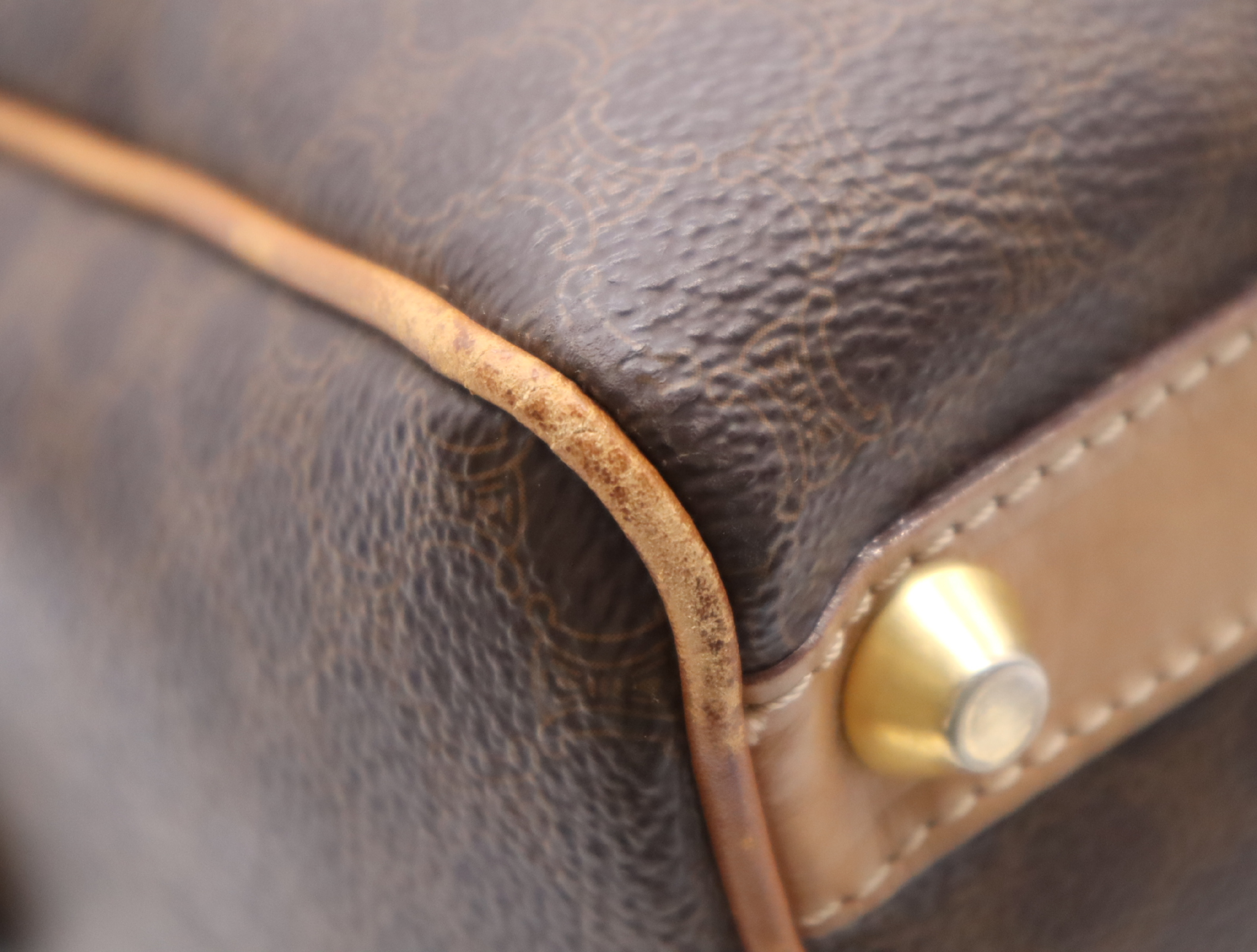 Macadam Pattern Mini Boston Bag Brown Beige Boston Bag — view 7