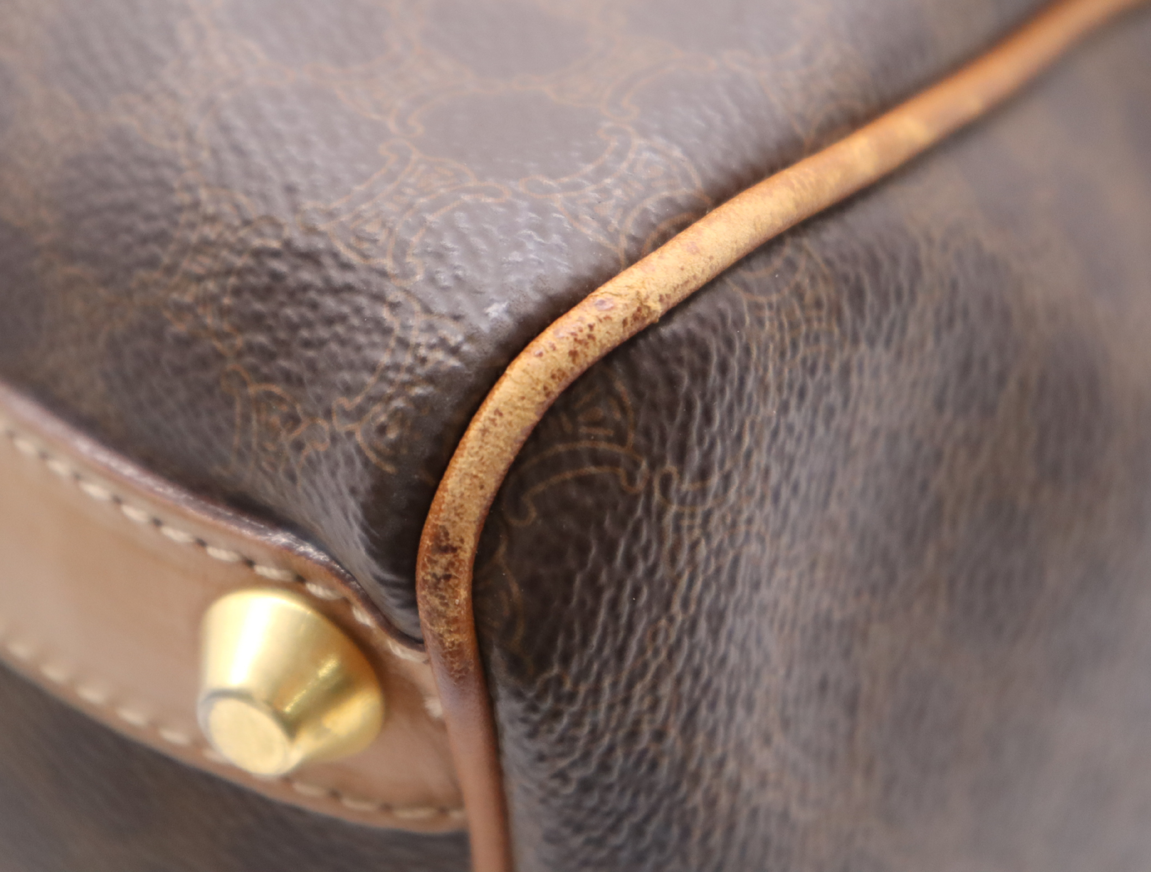 Macadam Pattern Mini Boston Bag Brown Beige Boston Bag — view 8