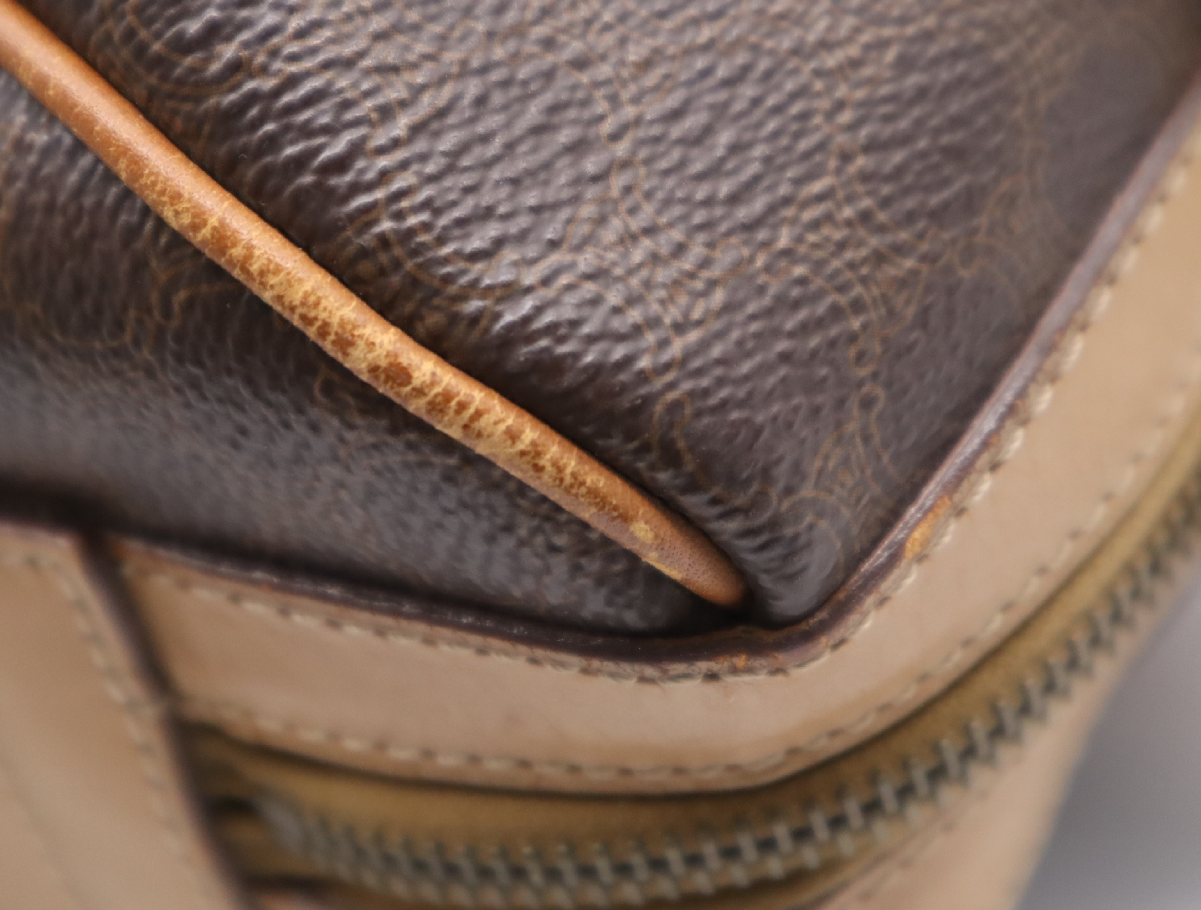 Macadam Pattern Mini Boston Bag Brown Beige Boston Bag — view 9