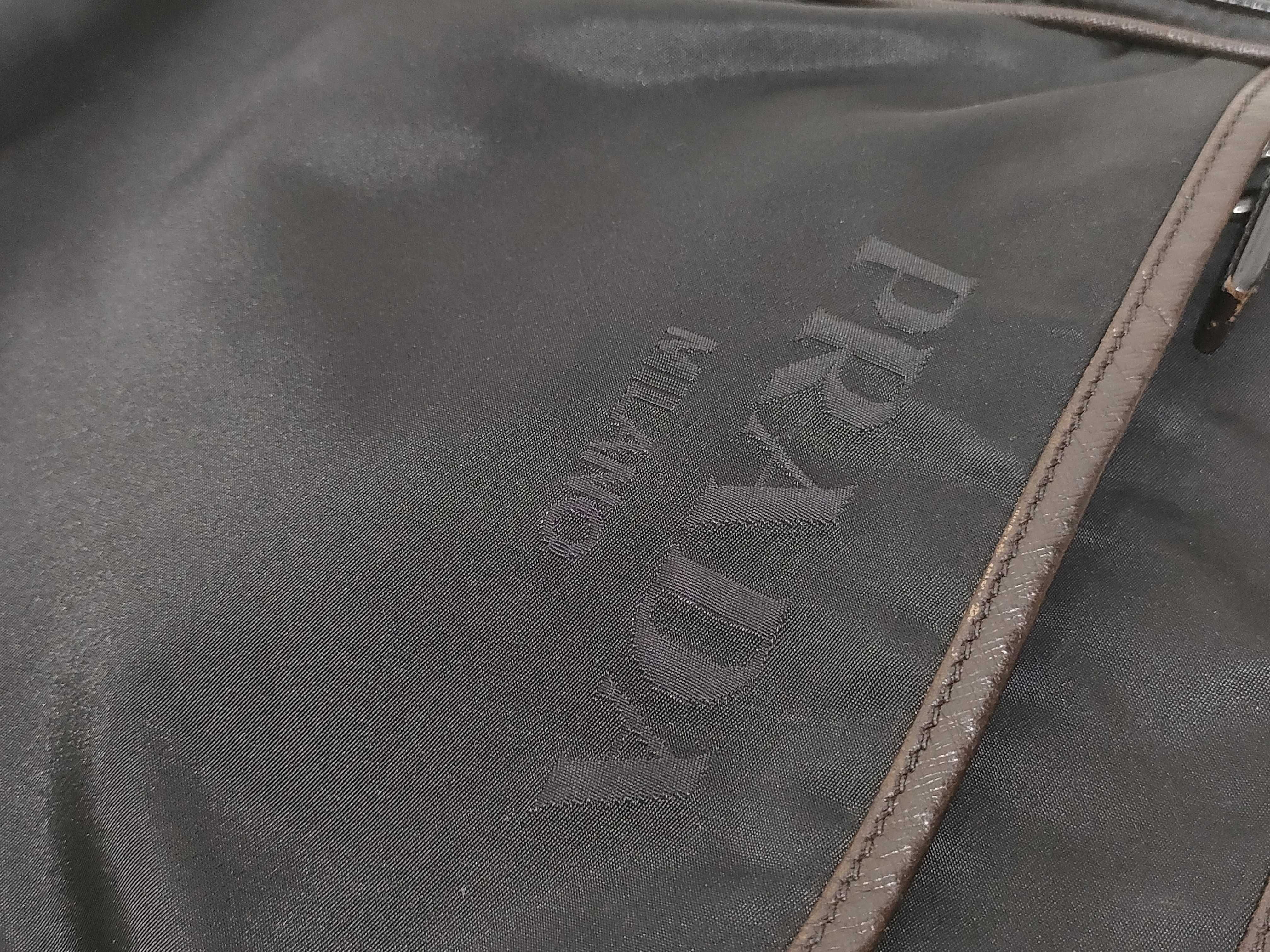 Nylon Saffiano Leather Shoulder Bag — view 15