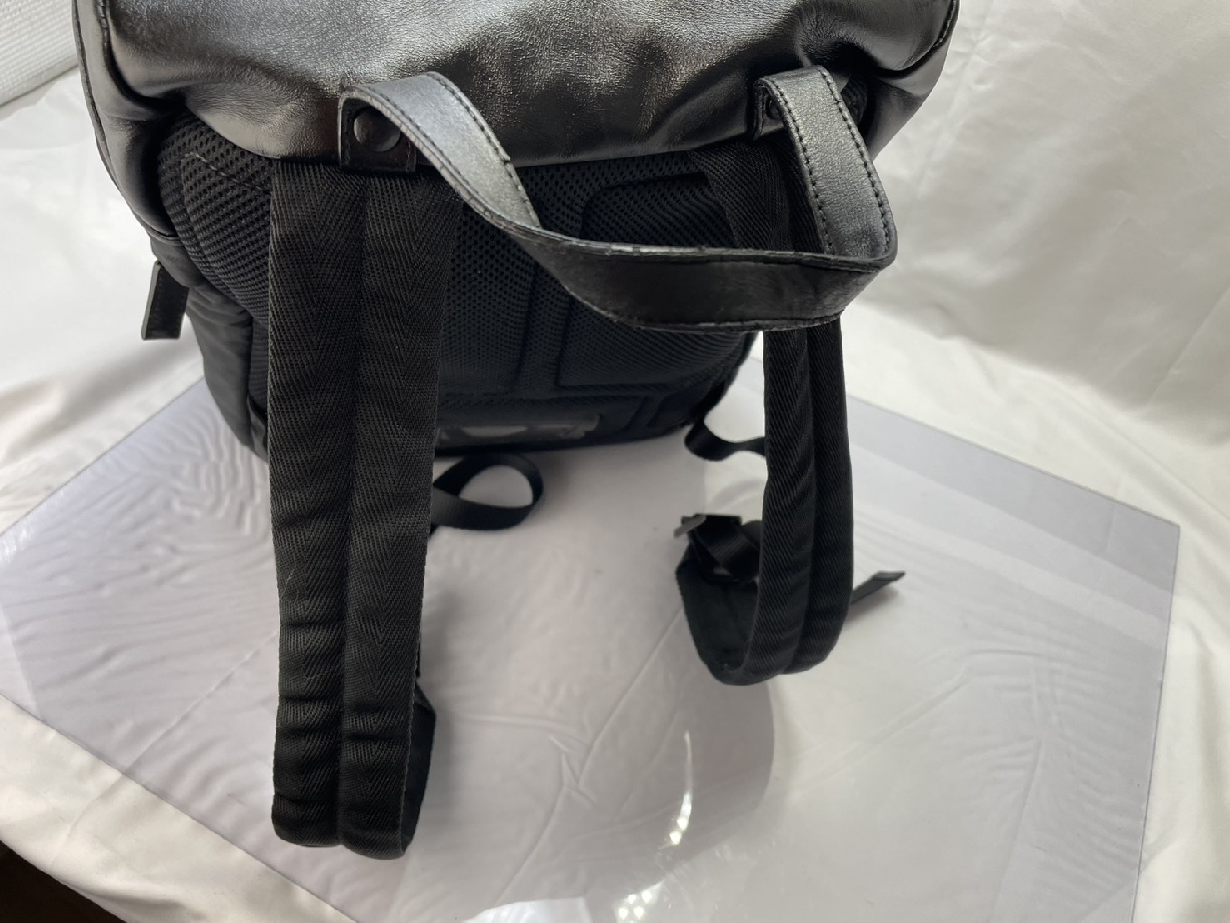 Backpack, Prada Rucksack 2VZ135, Calf Leather, Black. — view 11