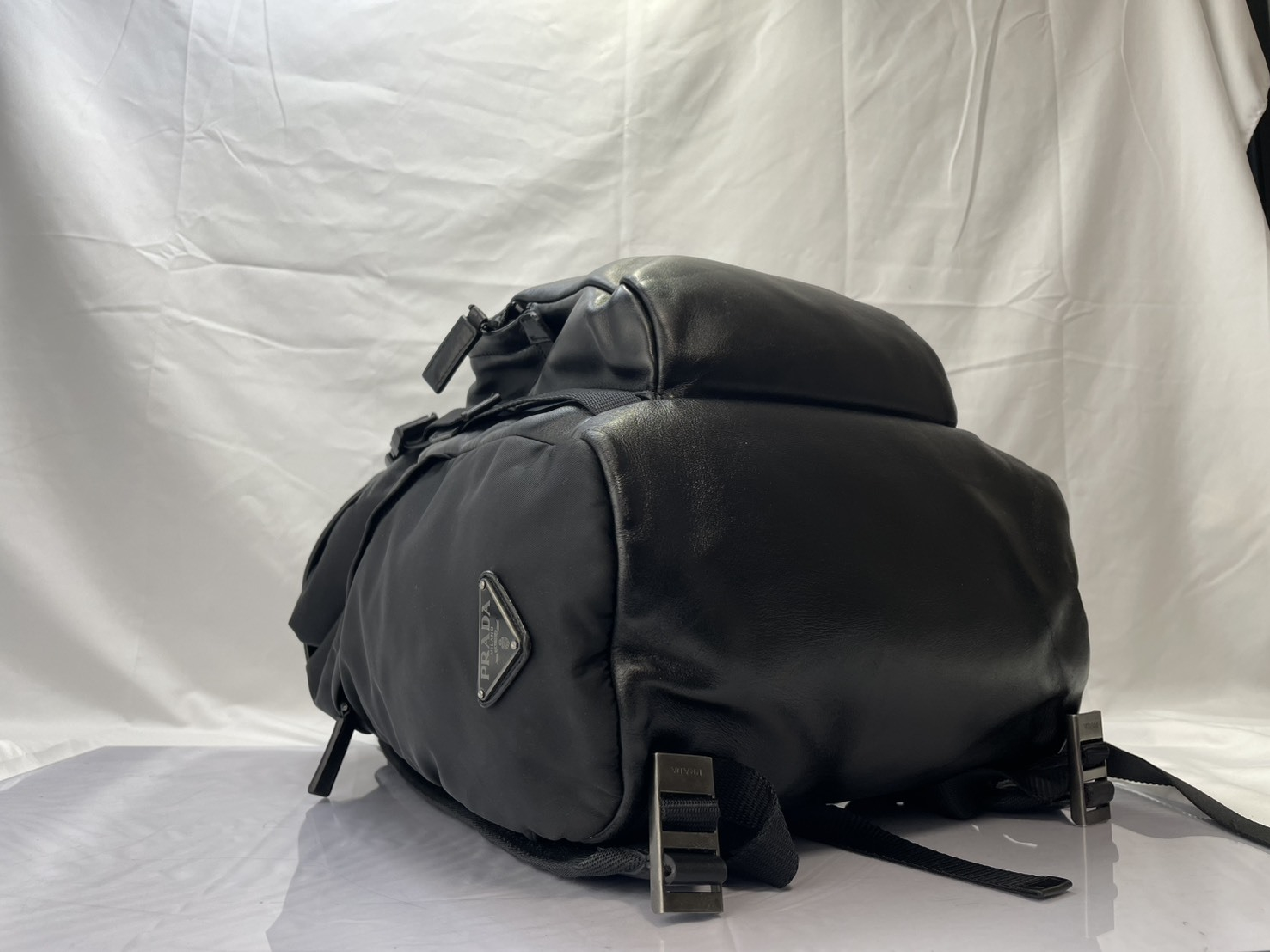Backpack, Prada Rucksack 2VZ135, Calf Leather, Black. — view 7