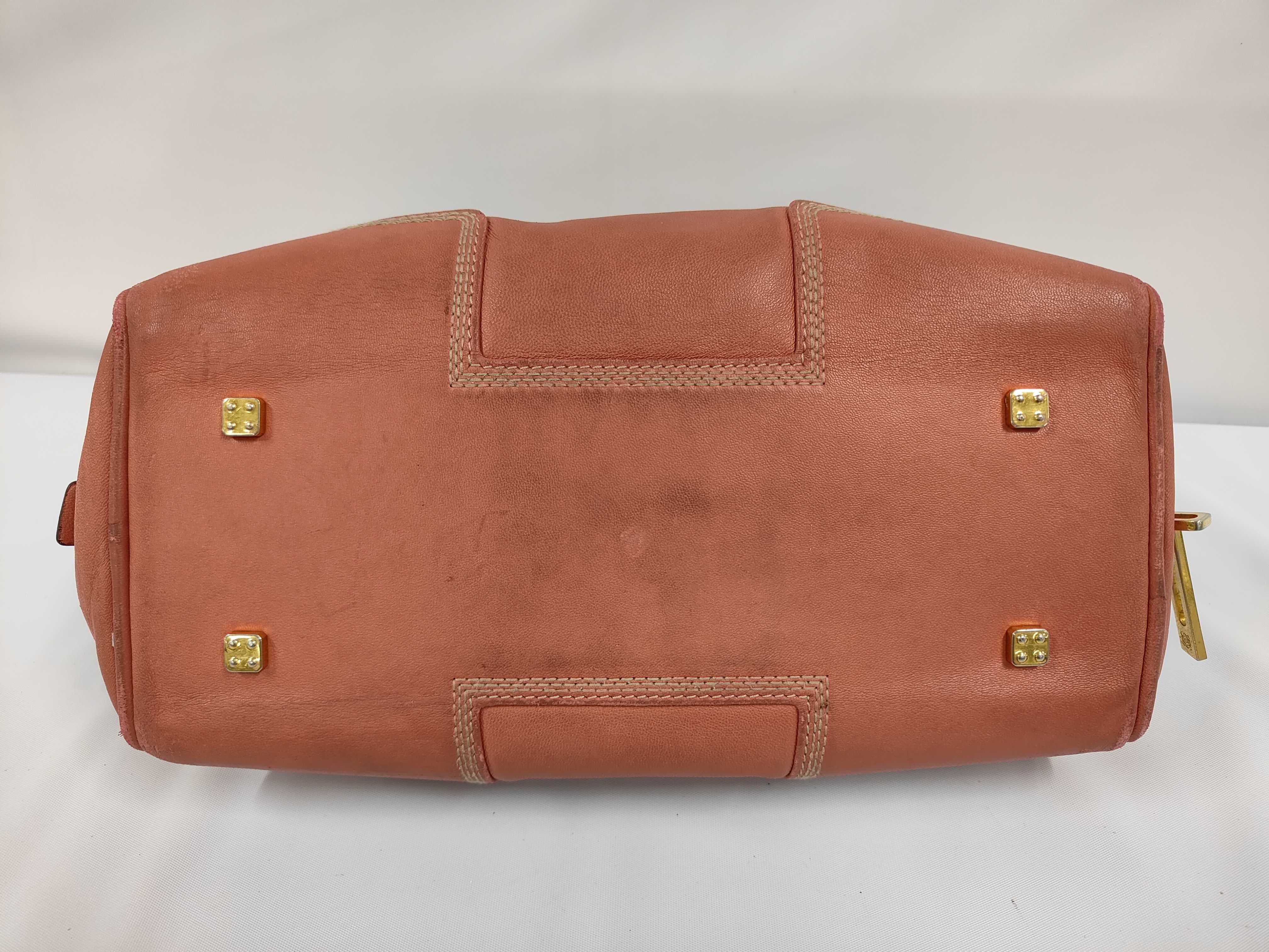 Amazona Leather Anagram Pink Handbag — view 3