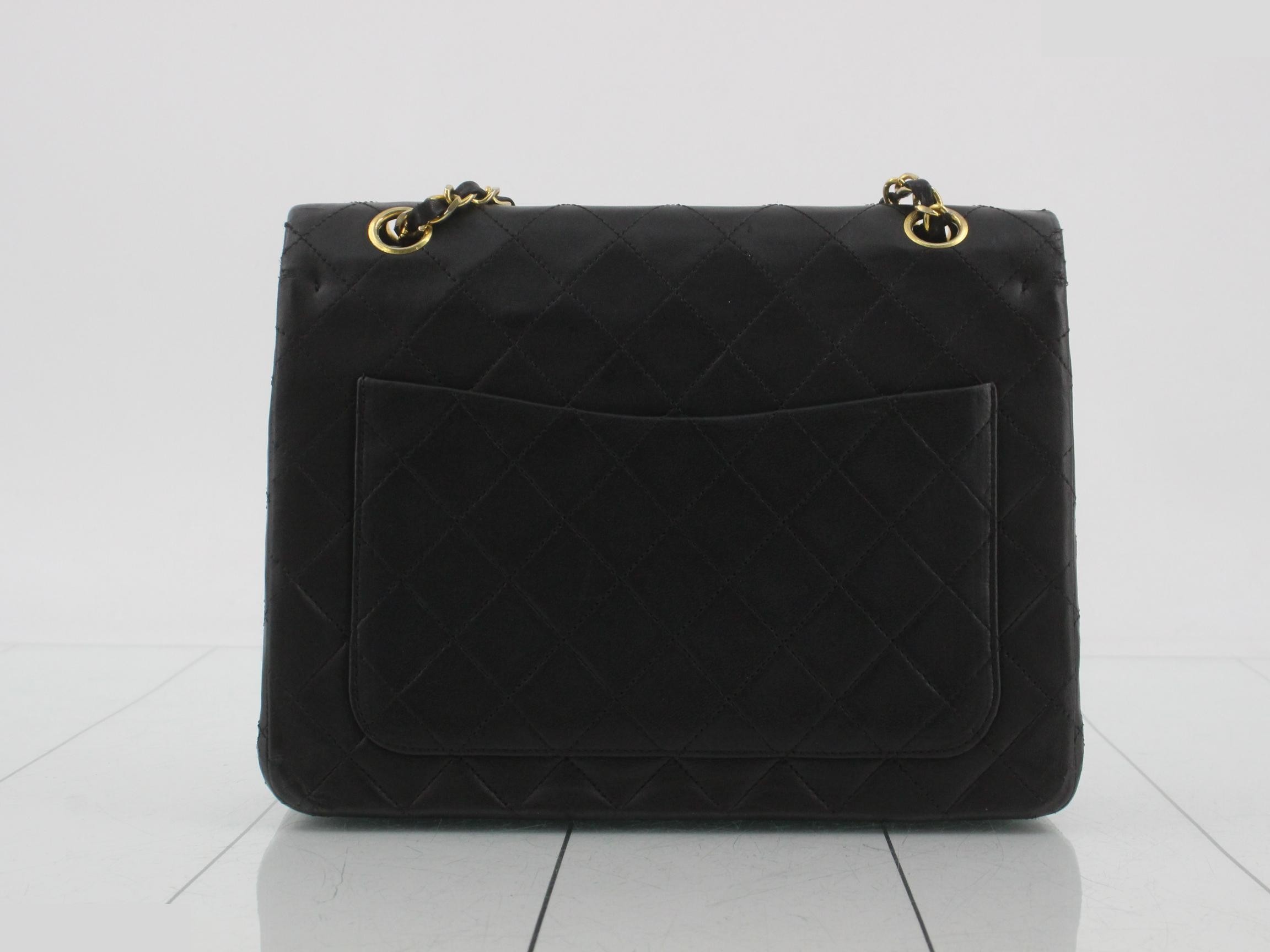 Matelassé 25 Lambskin Double Flap Double Chain Shoulder Bag Gold Hardware — view 2