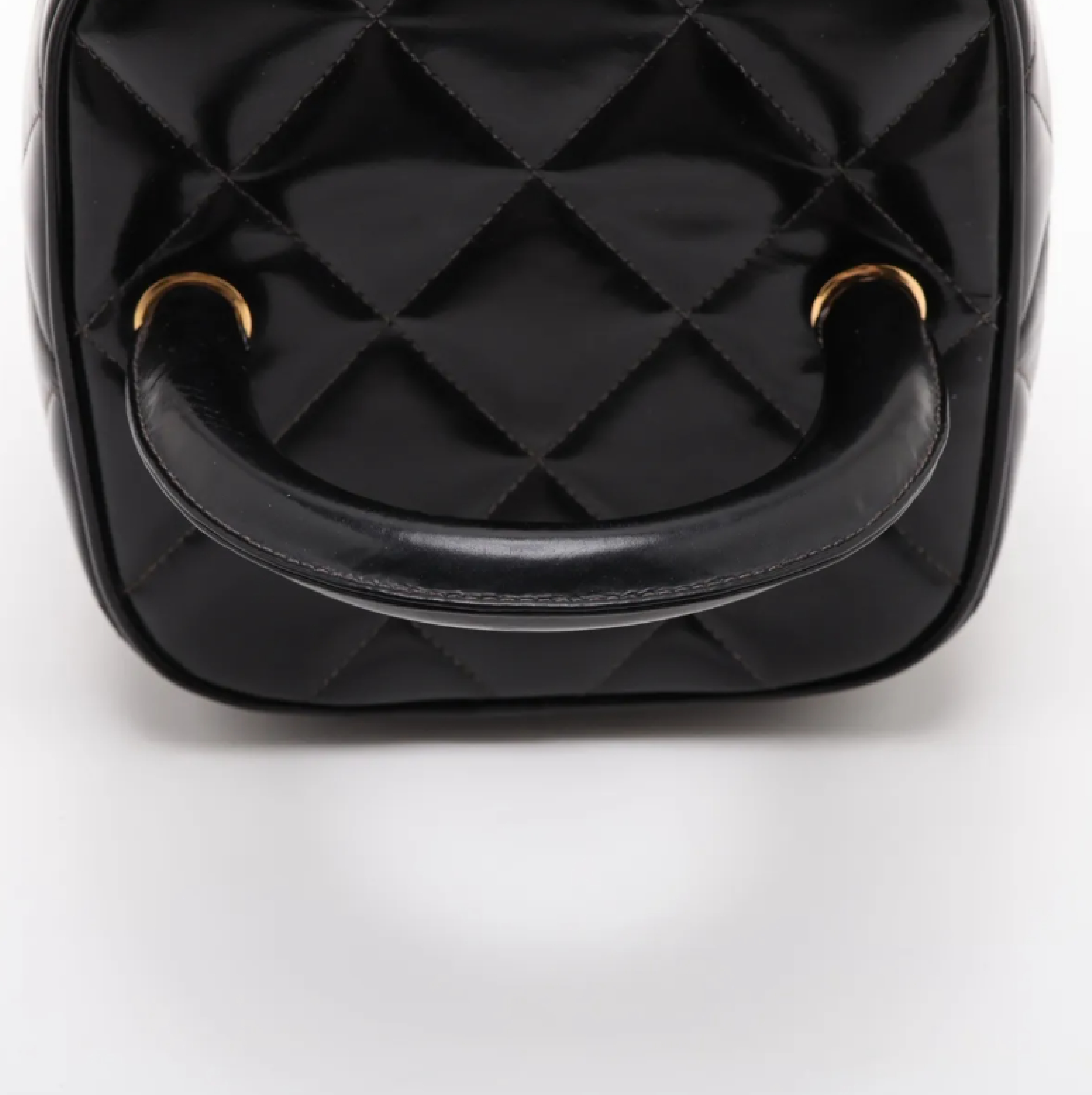 Matelassé Patent Leather Vanity Bag (with seal, serial number 4) — view 5