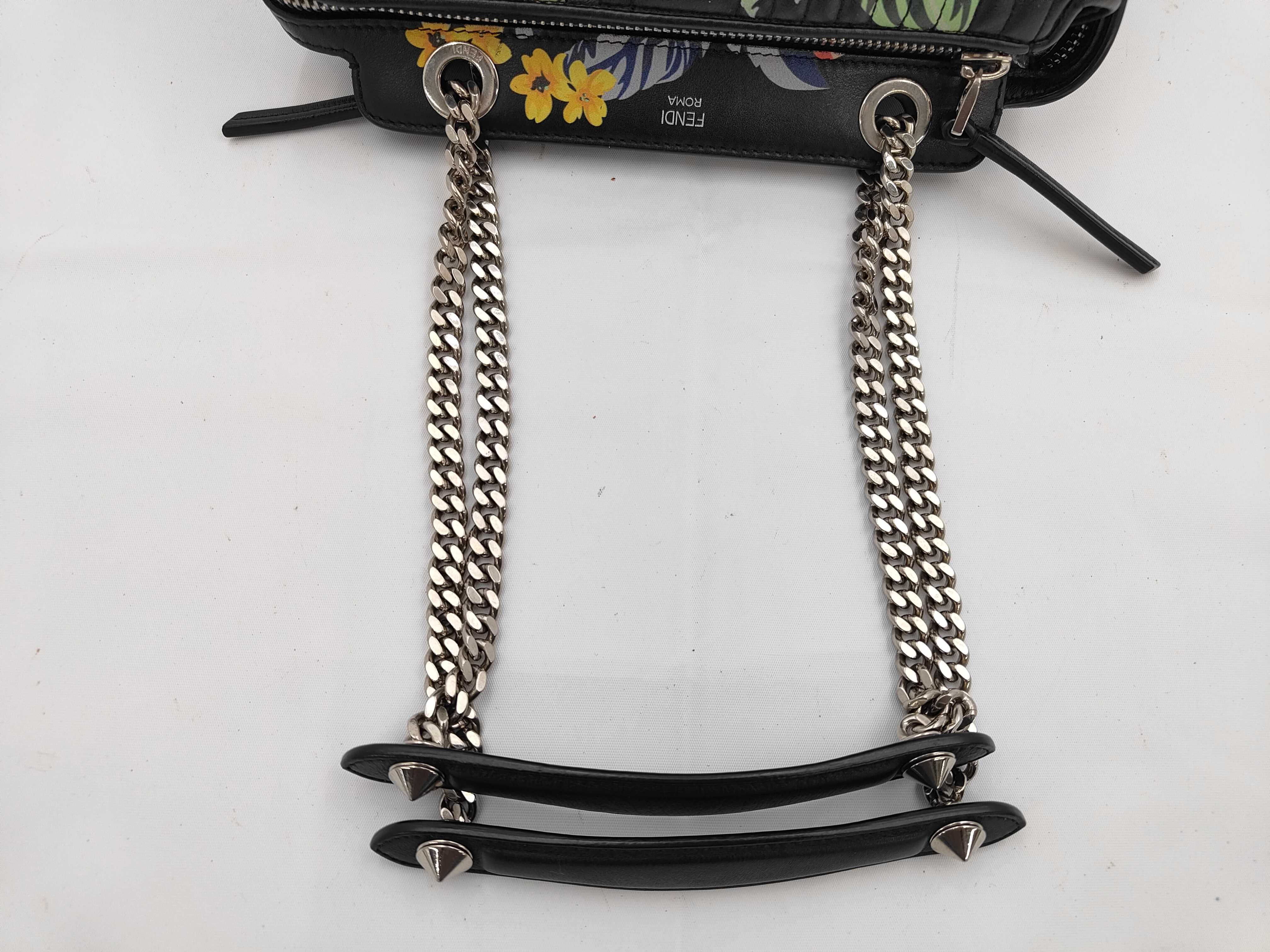 com Multicolor Black Leather Shoulder Bag — view 3