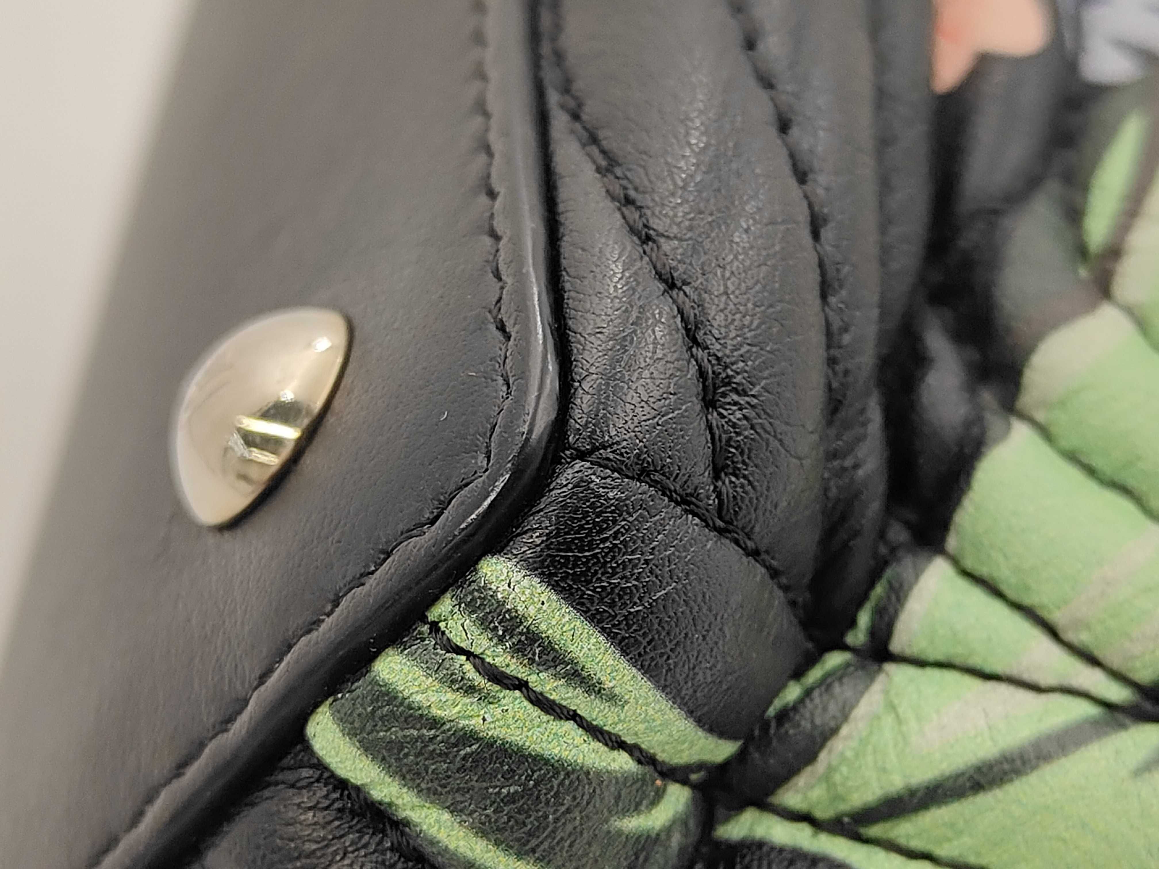 com Multicolor Black Leather Shoulder Bag — view 7